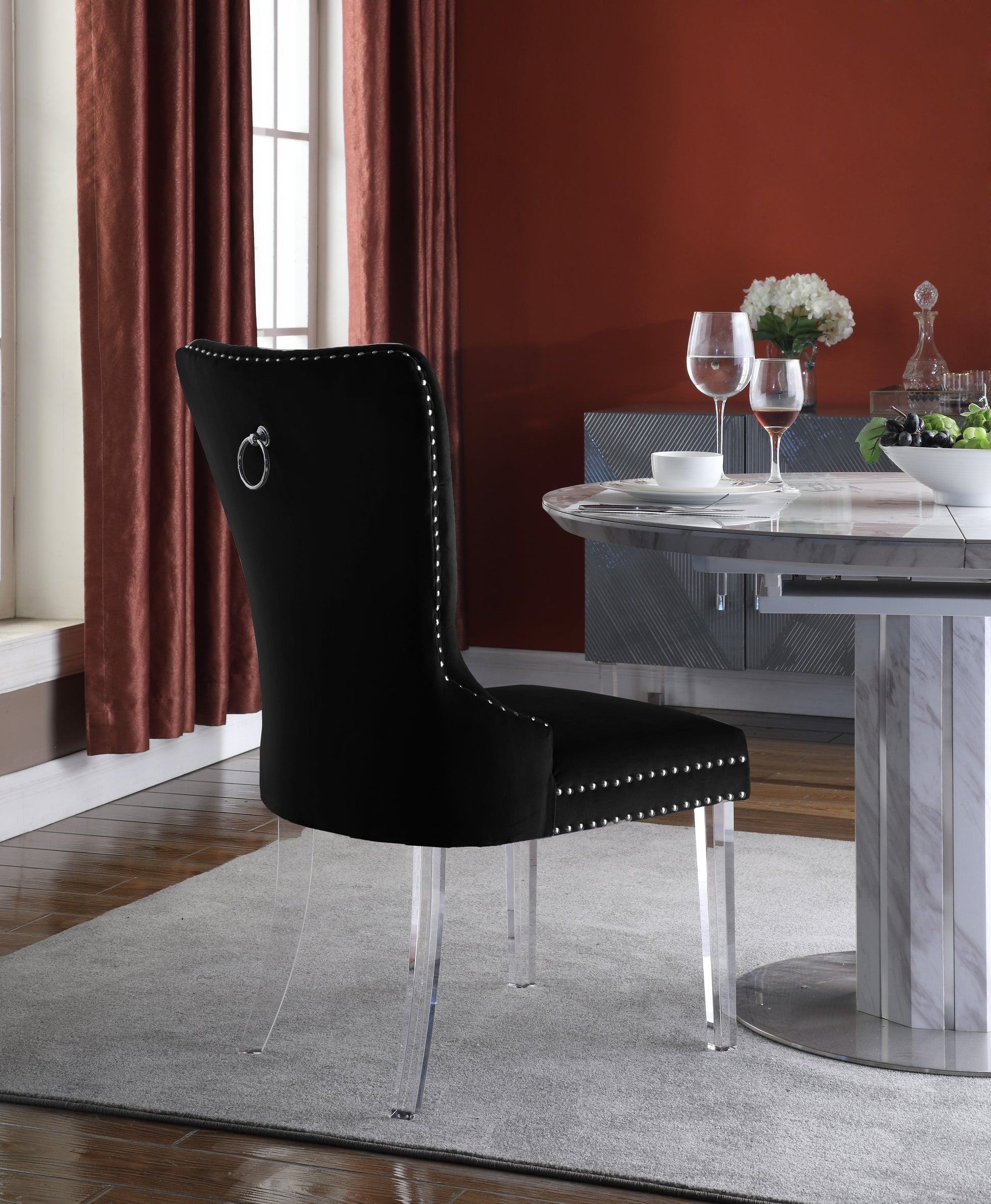 Miley Velvet Dining Chair - Furniture Depot