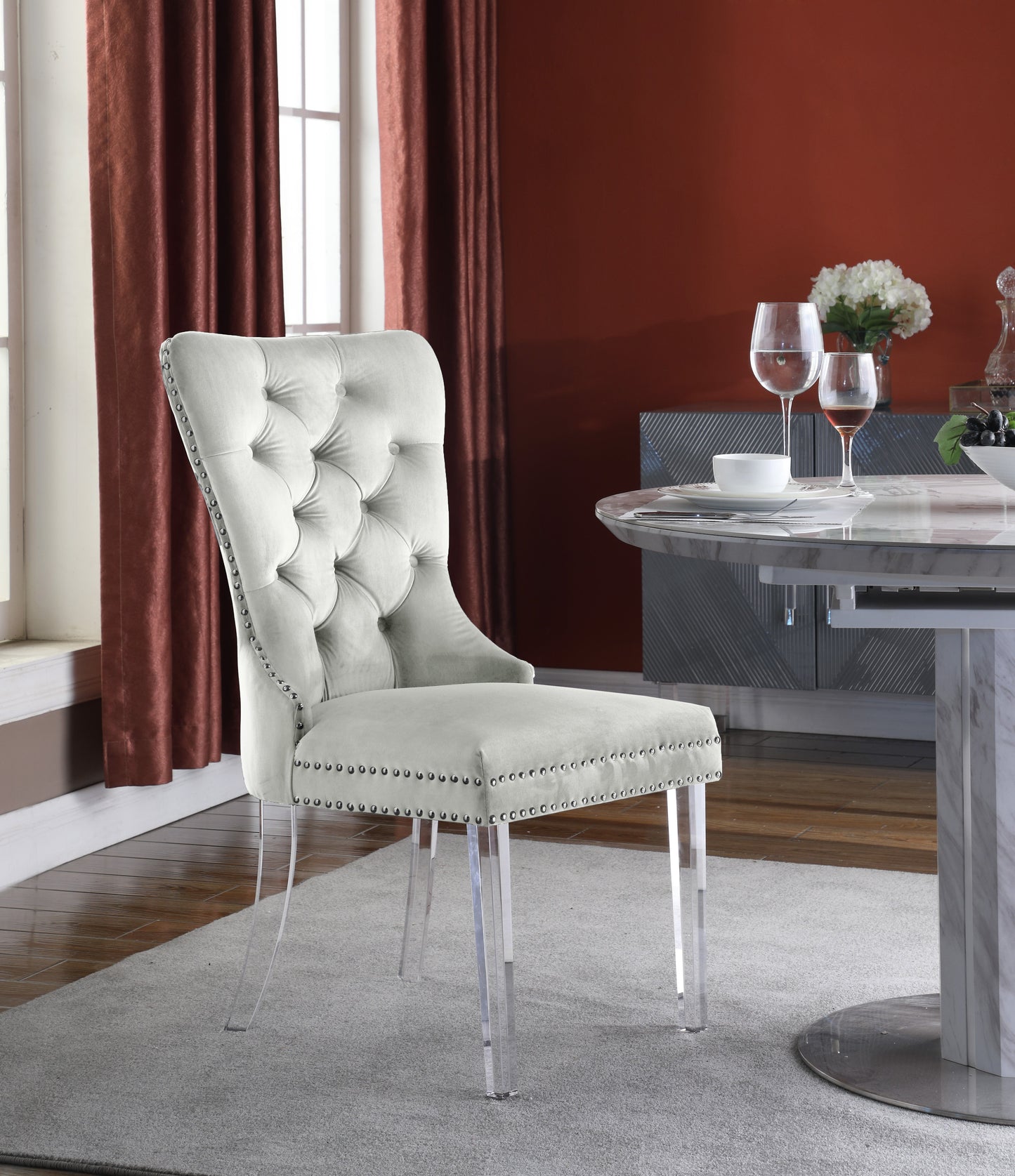 Miley Velvet Dining Chair - Furniture Depot