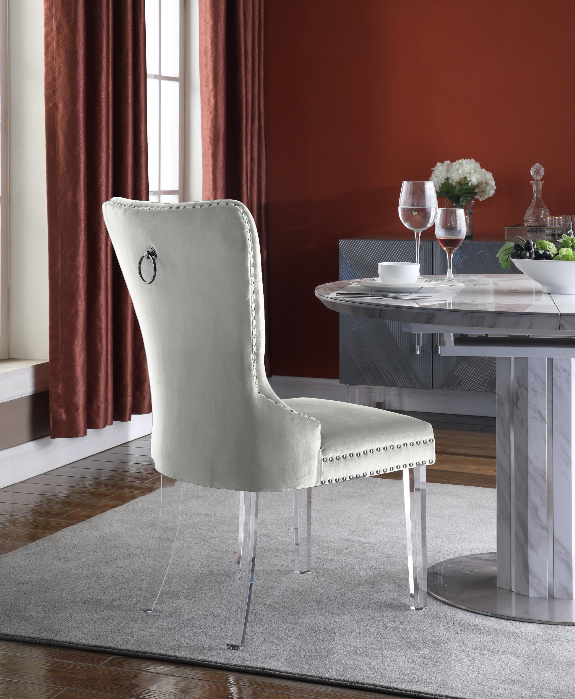 Miley Velvet Dining Chair - Furniture Depot