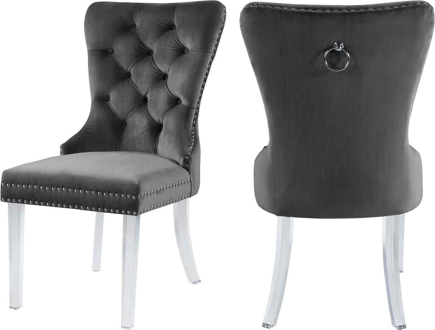 Miley Velvet Dining Chair - Furniture Depot