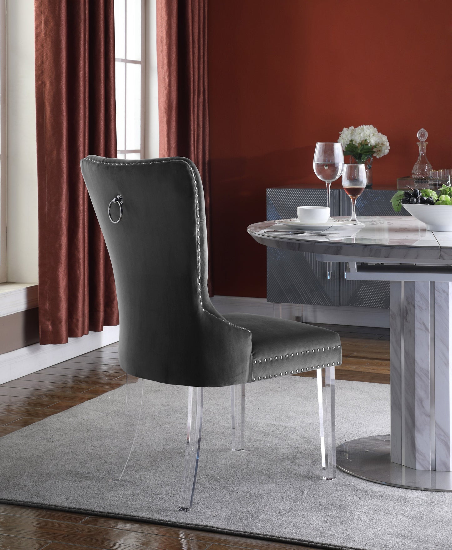 Miley Velvet Dining Chair - Furniture Depot