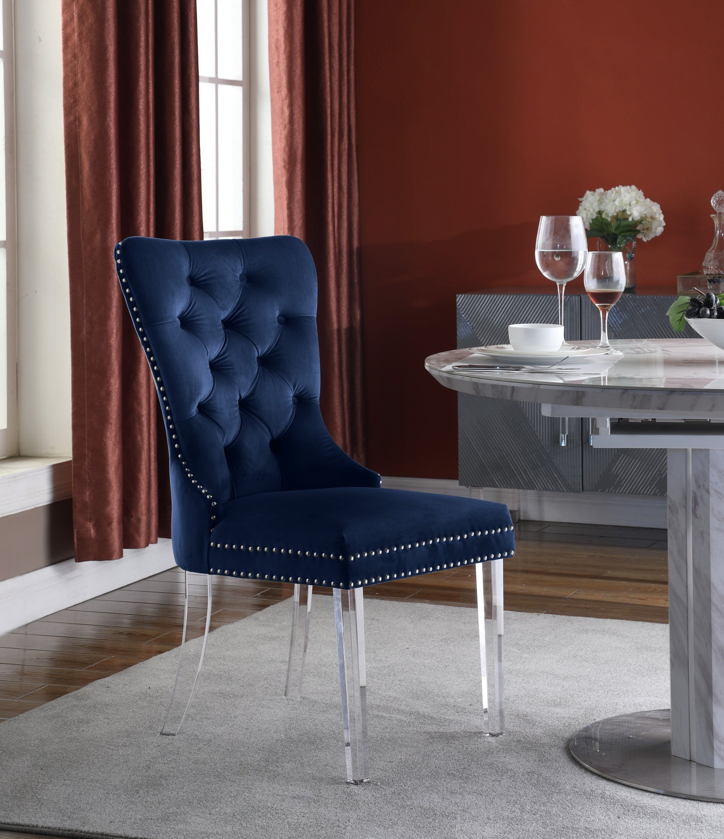 Miley Velvet Dining Chair - Furniture Depot