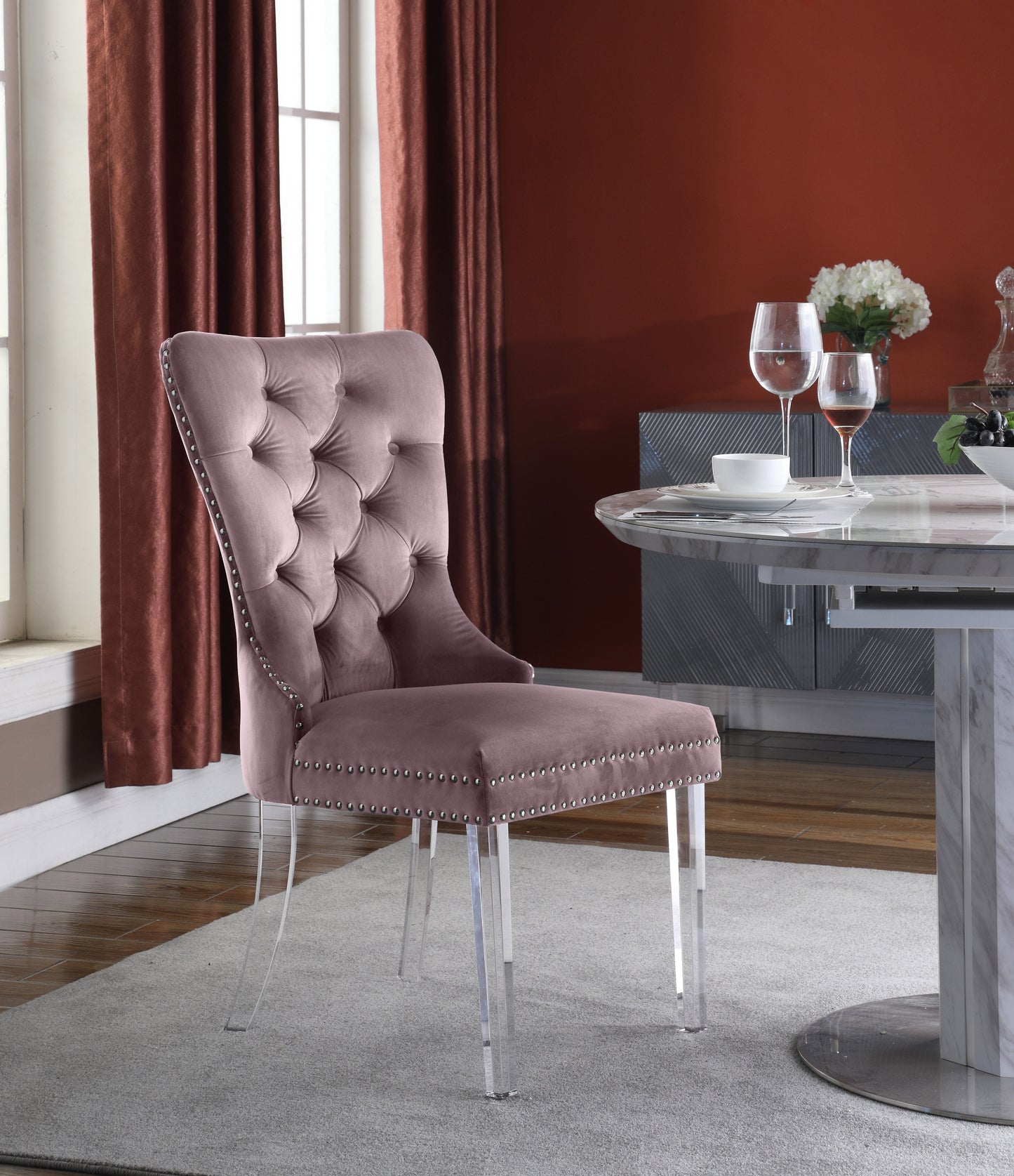 Miley Velvet Dining Chair - Furniture Depot