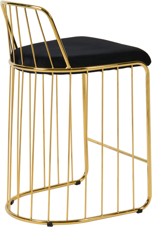 Gio Velvet Counter Stool - Furniture Depot