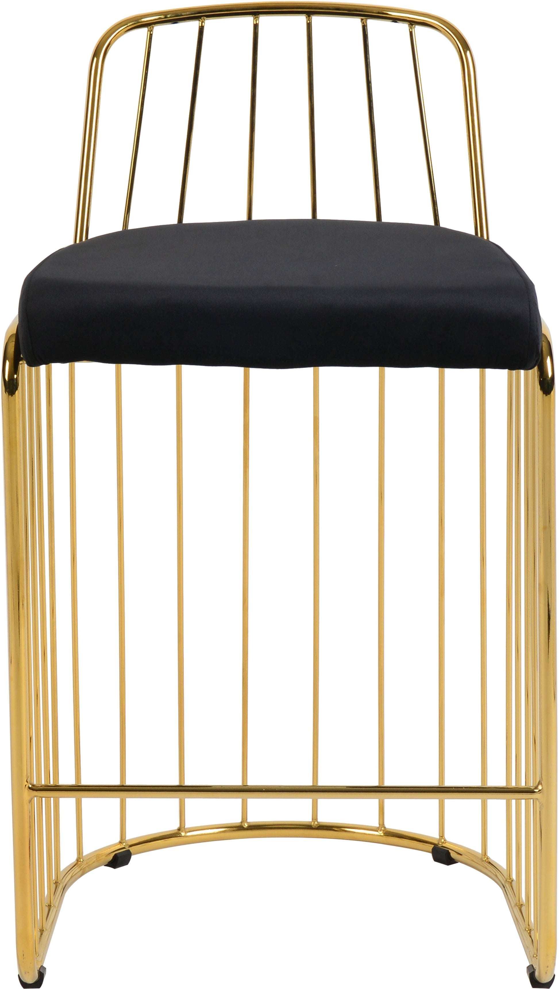 Gio Velvet Counter Stool - Furniture Depot