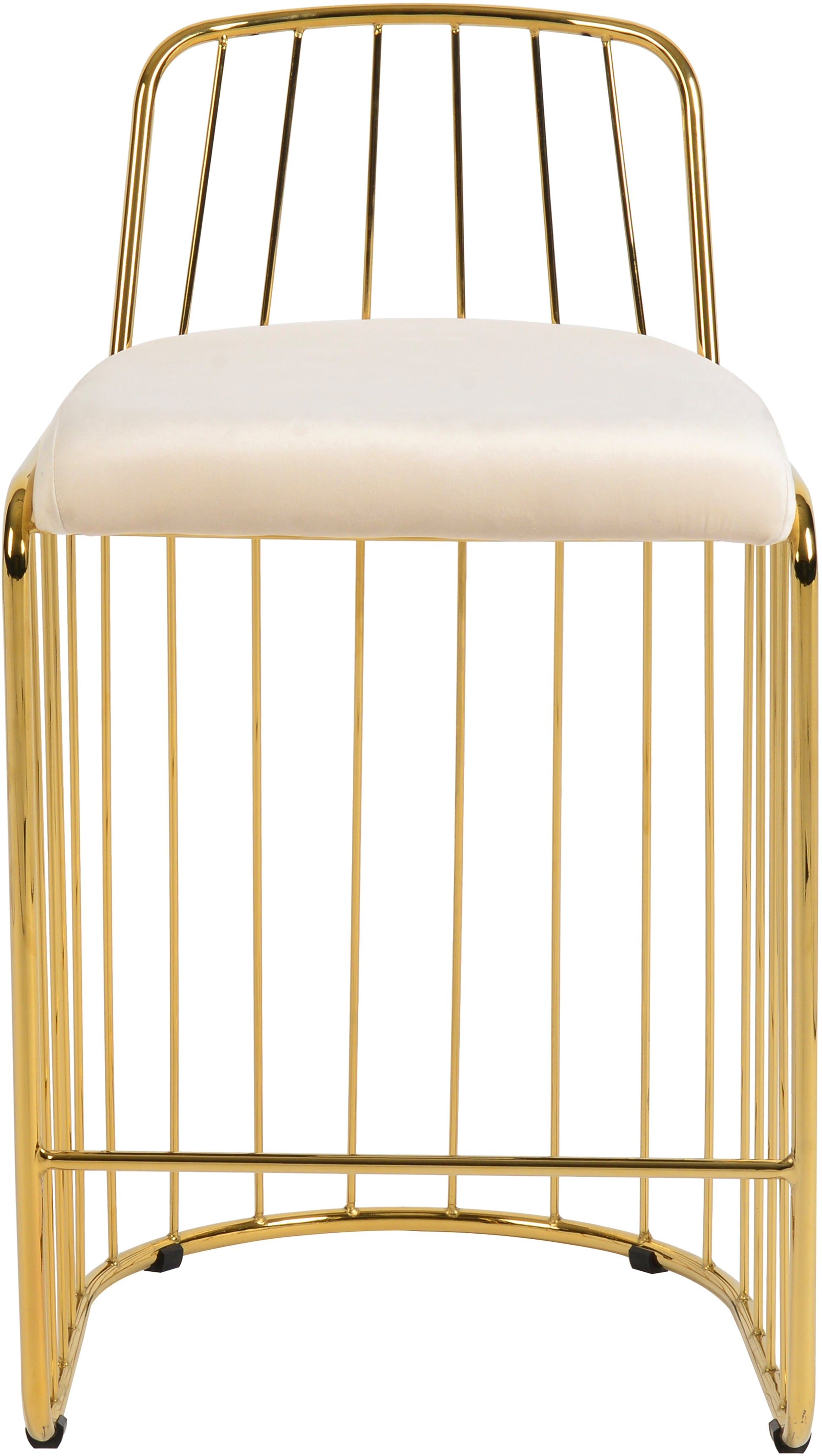 Gio Velvet Counter Stool - Furniture Depot