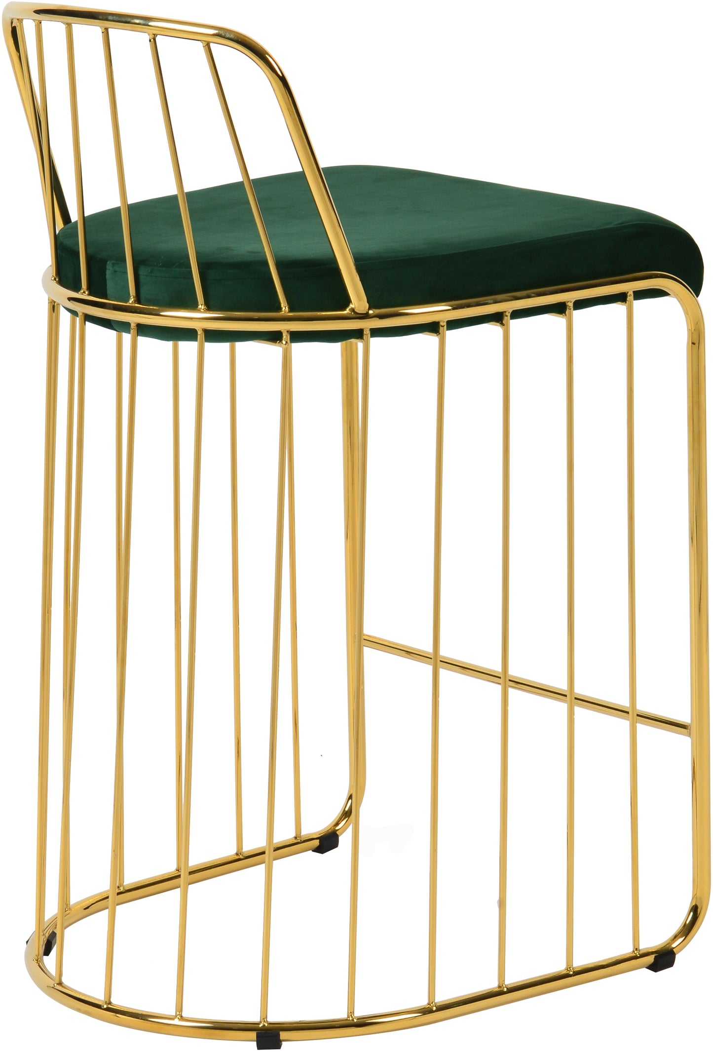 Gio Velvet Counter Stool - Furniture Depot