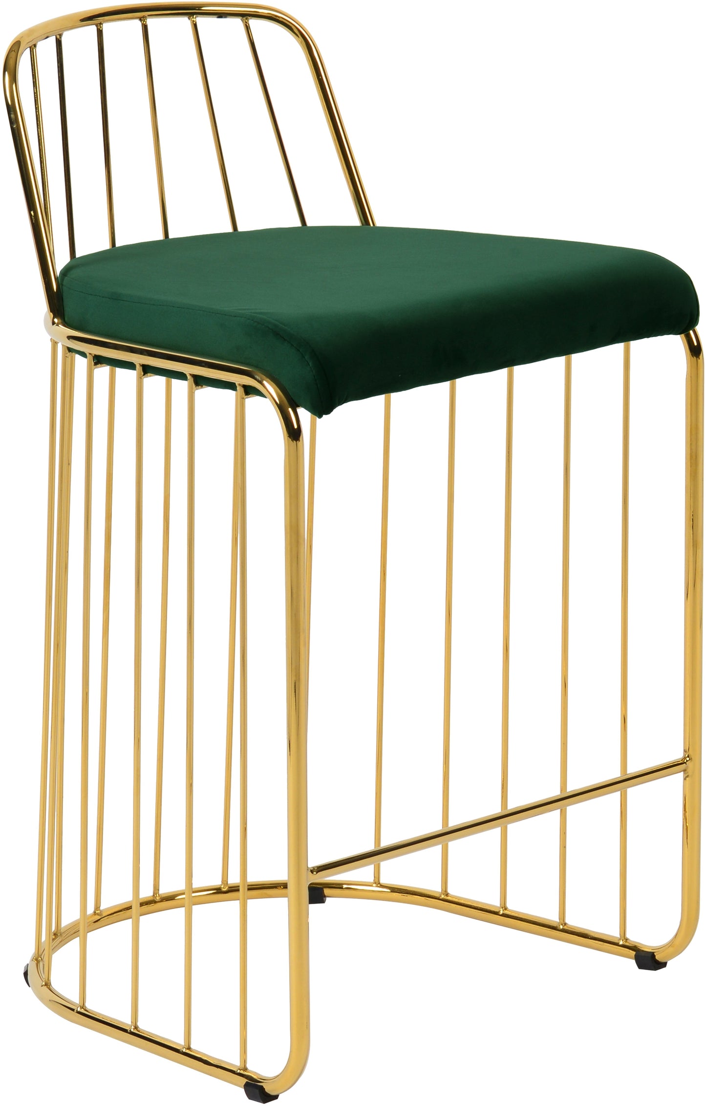 Gio Velvet Counter Stool - Furniture Depot