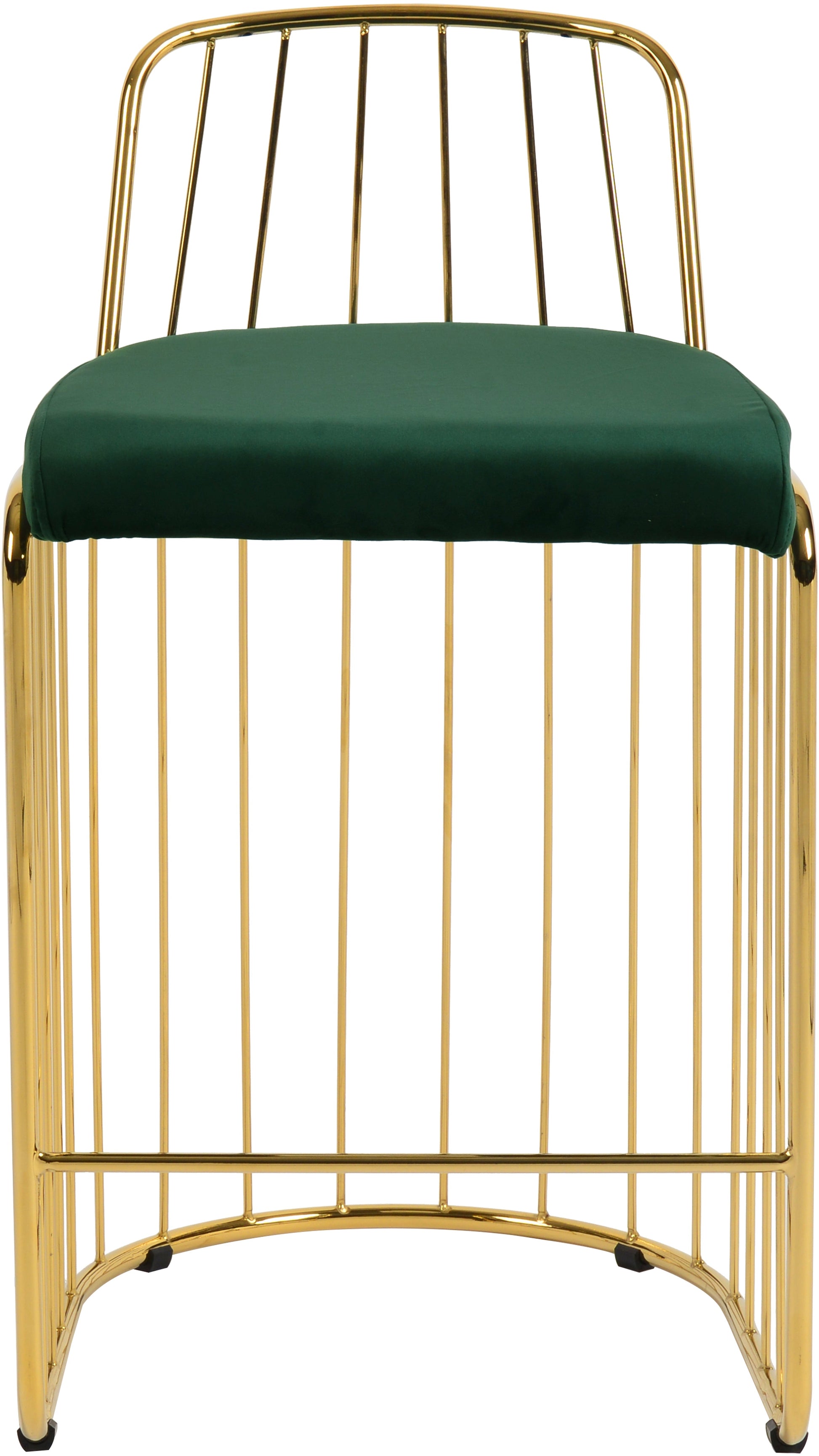 Gio Velvet Counter Stool - Furniture Depot