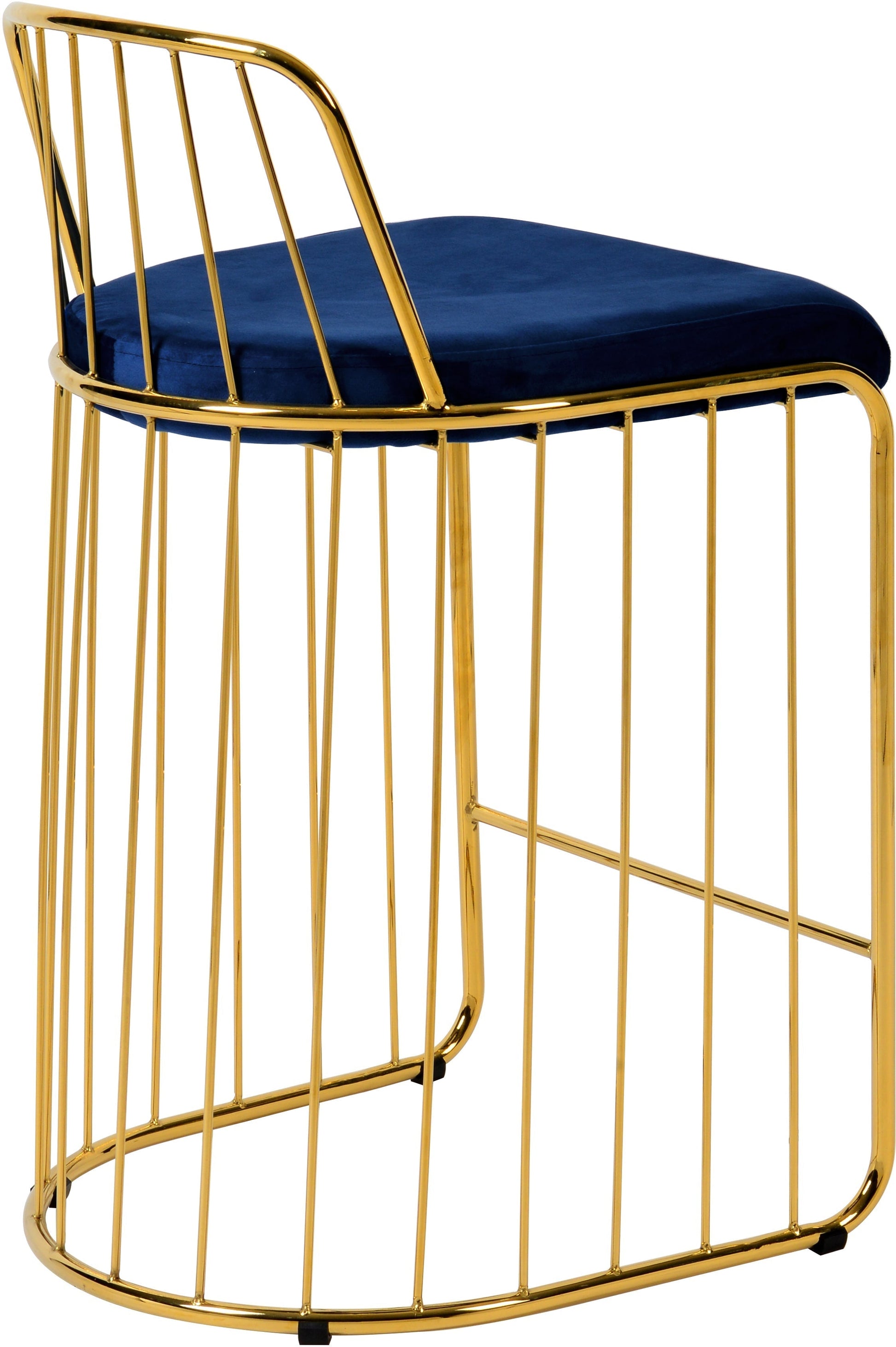 Gio Velvet Counter Stool - Furniture Depot