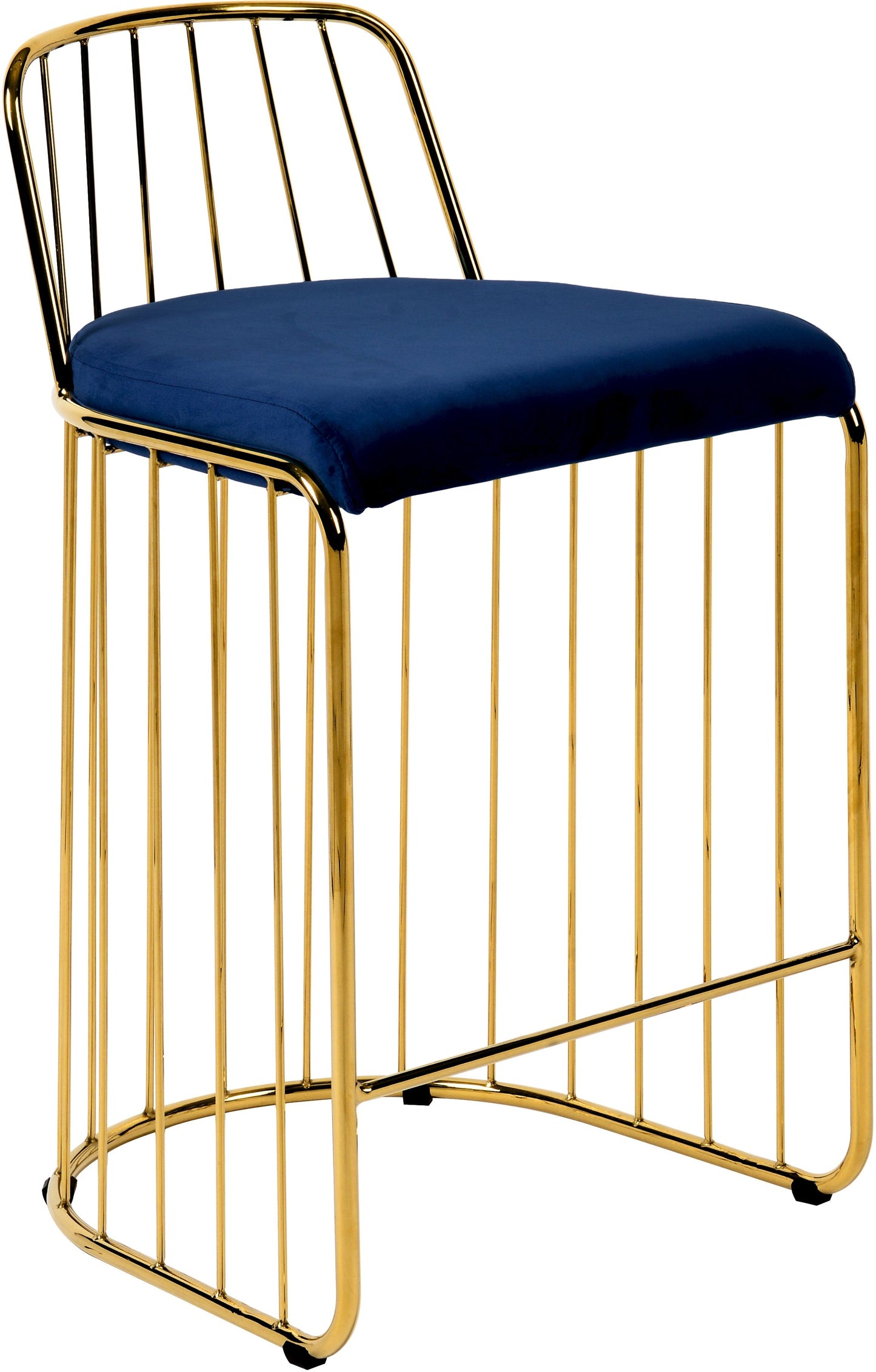 Gio Velvet Counter Stool - Furniture Depot
