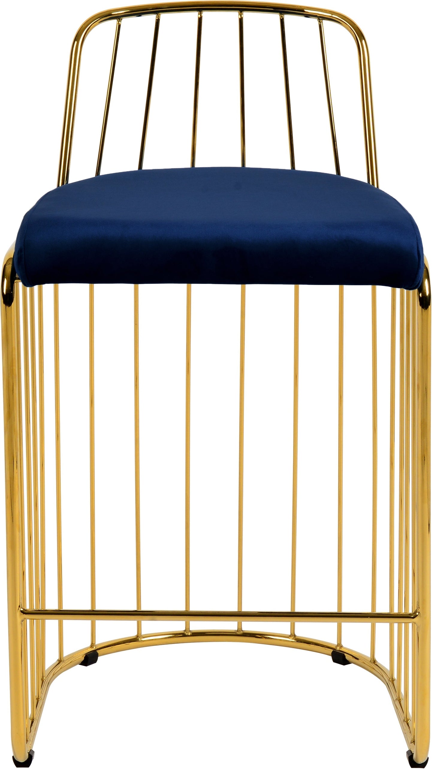 Gio Velvet Counter Stool - Furniture Depot