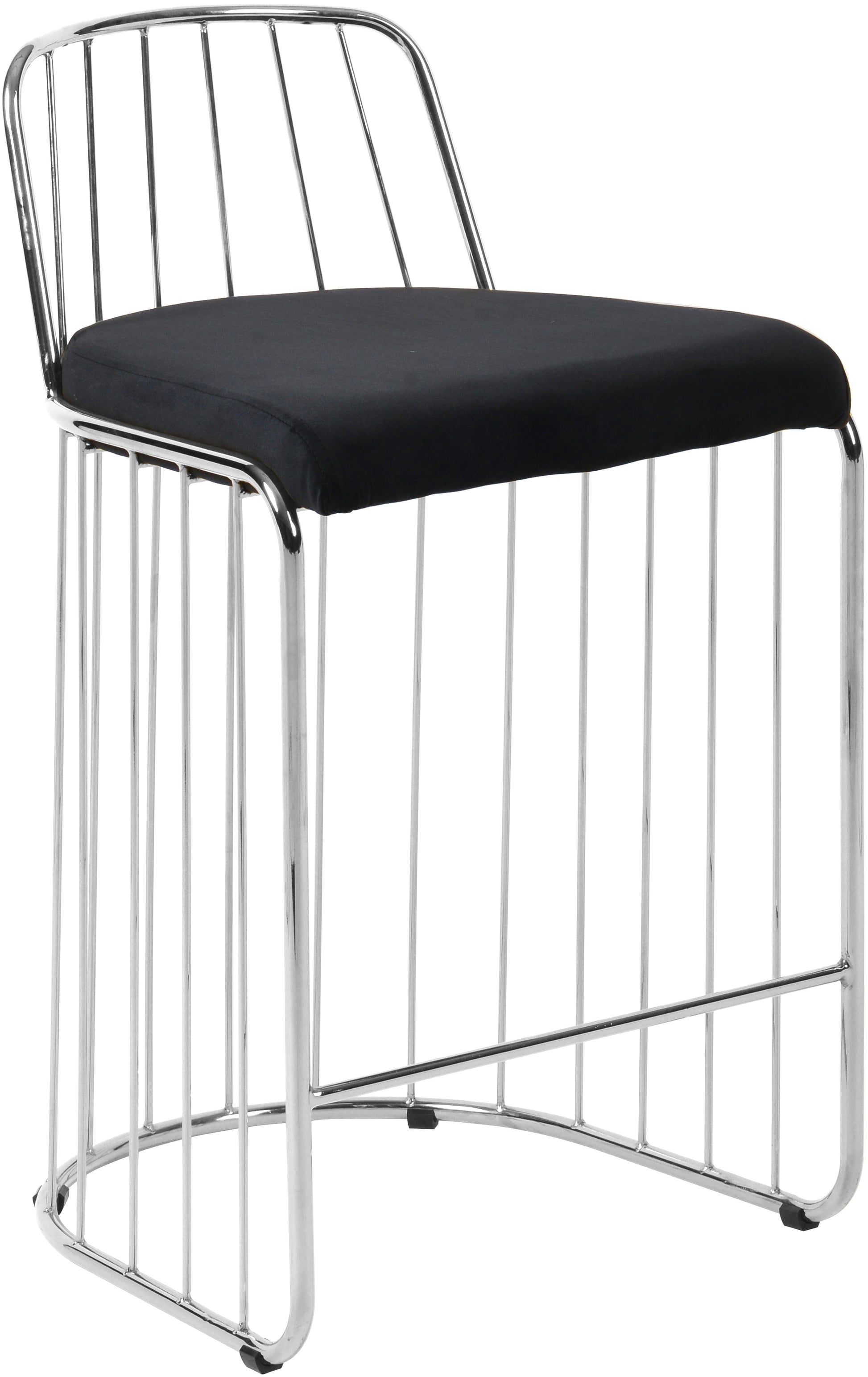 Gio Velvet Counter Stool - Furniture Depot