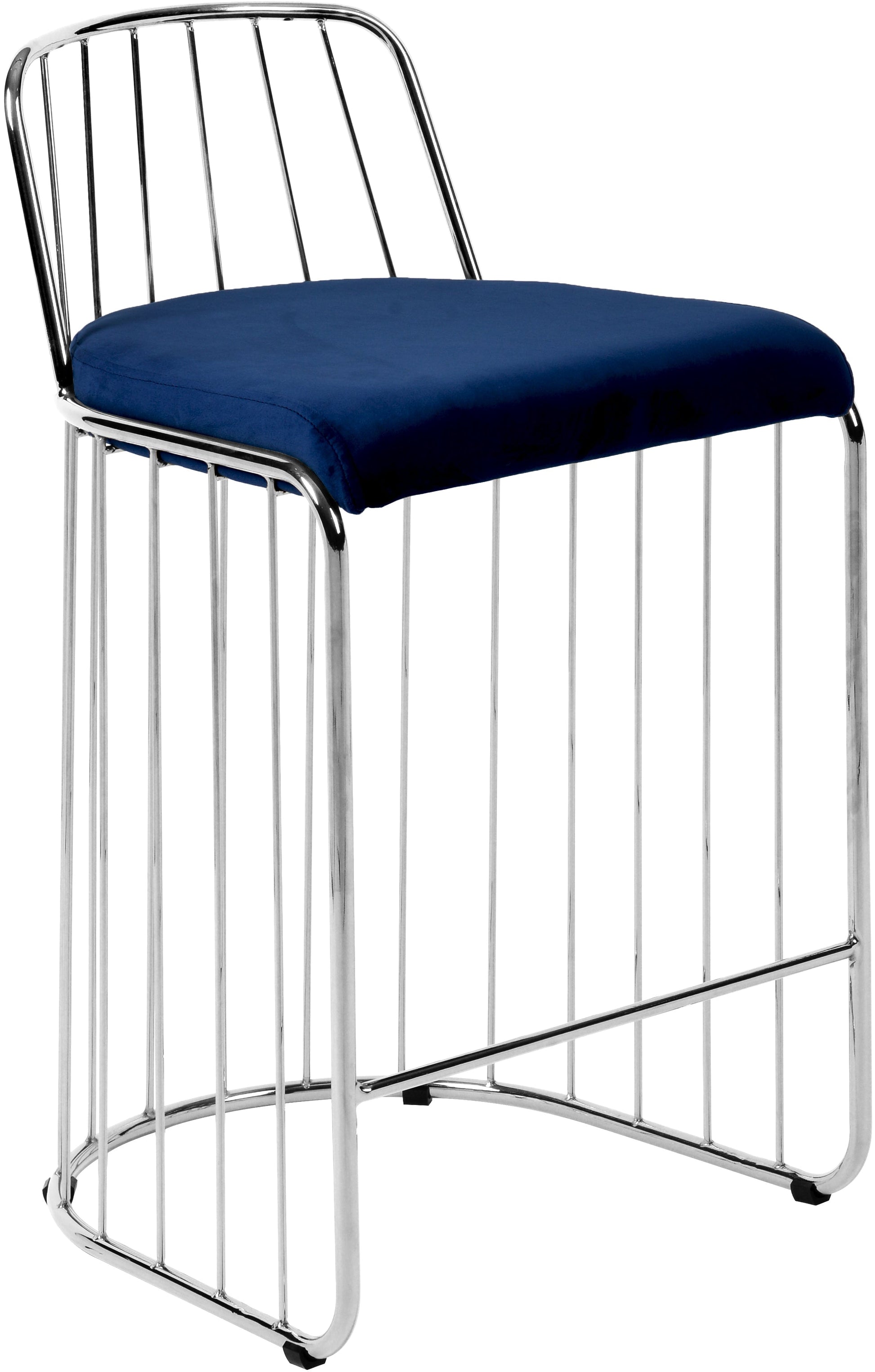 Gio Velvet Counter Stool - Furniture Depot