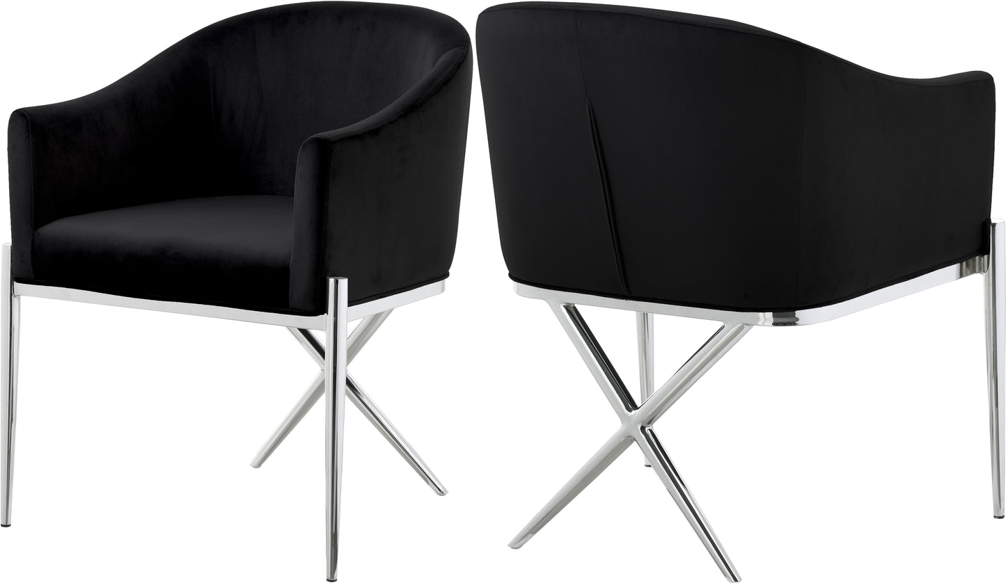 Xavier Velvet Dining Chair - Furniture Depot