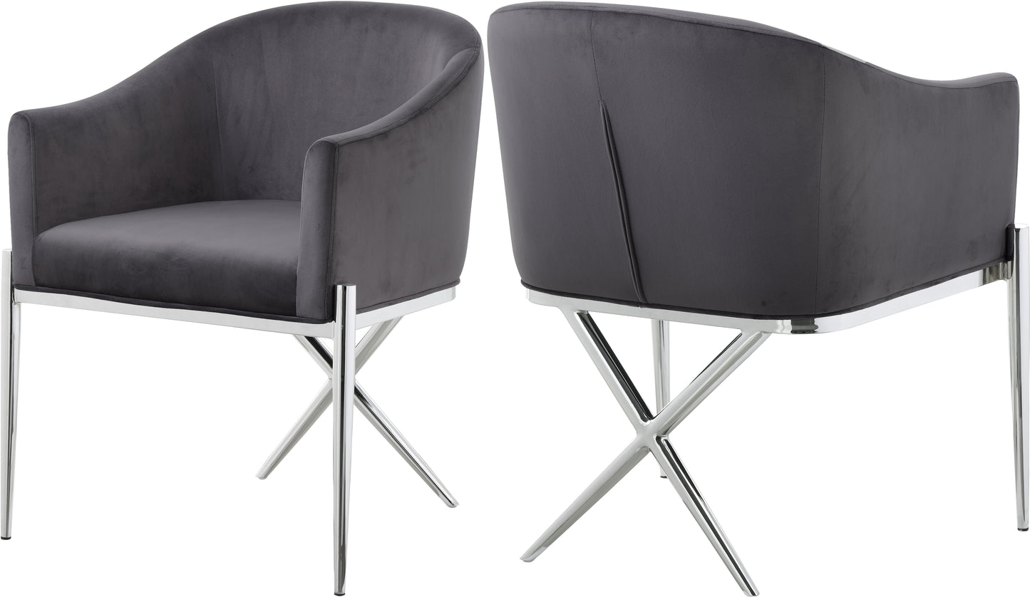 Xavier Velvet Dining Chair - Furniture Depot