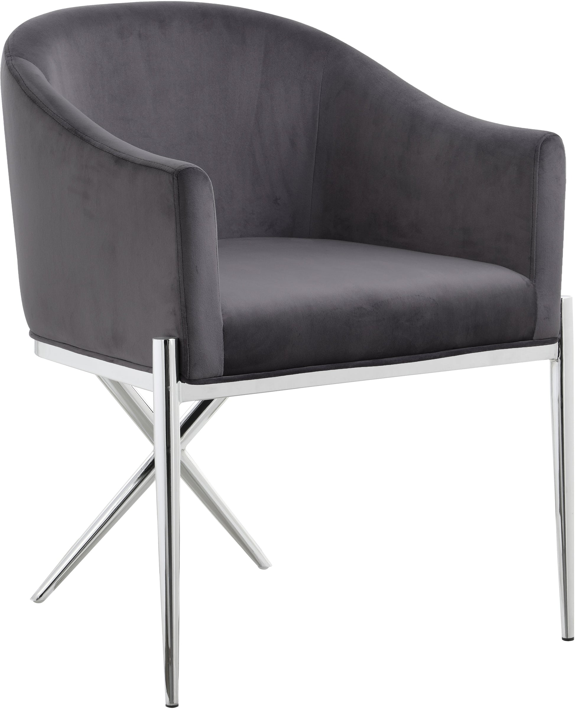 Xavier Velvet Dining Chair - Furniture Depot