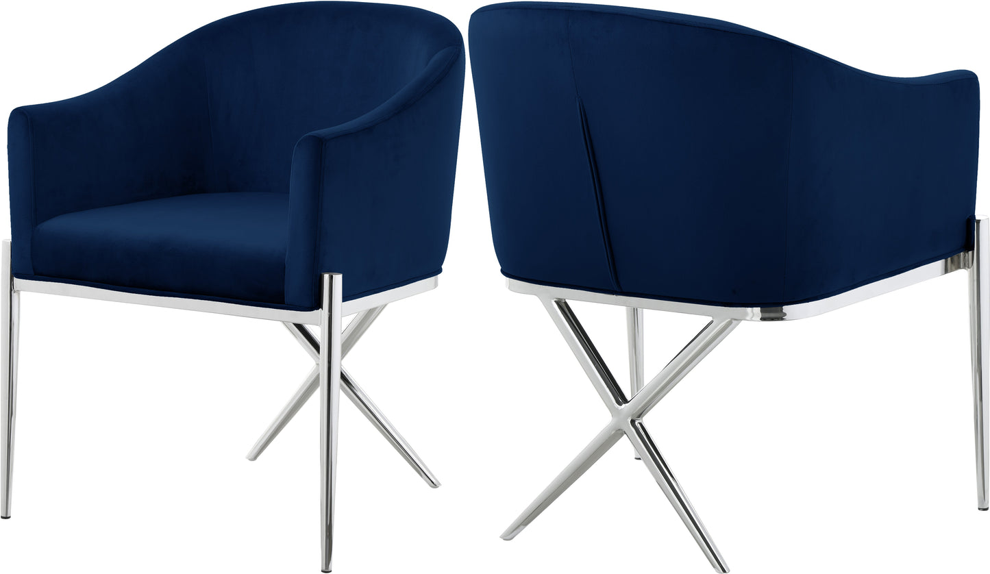 Xavier Velvet Dining Chair - Furniture Depot