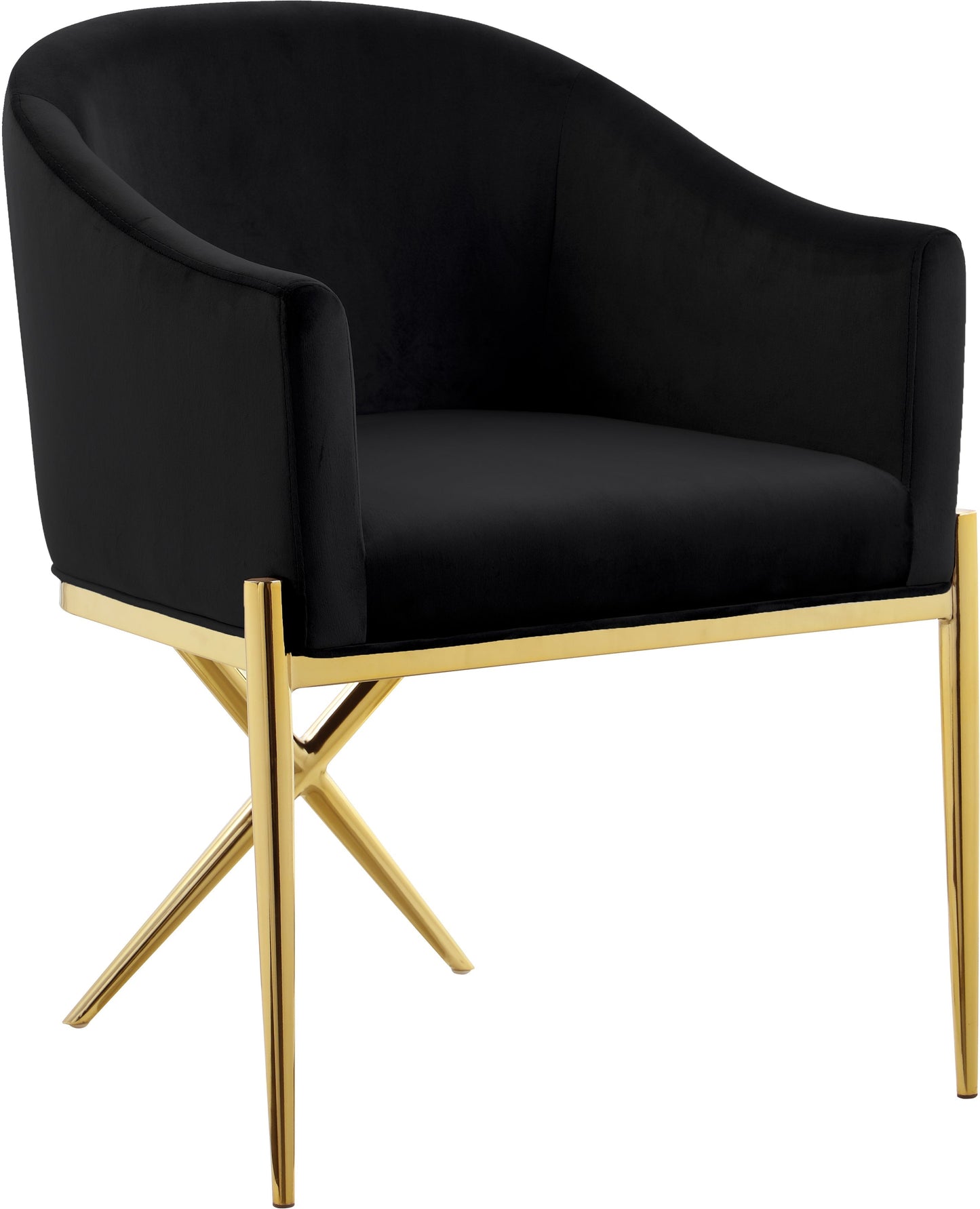 Xavier Velvet Dining Chair - Furniture Depot