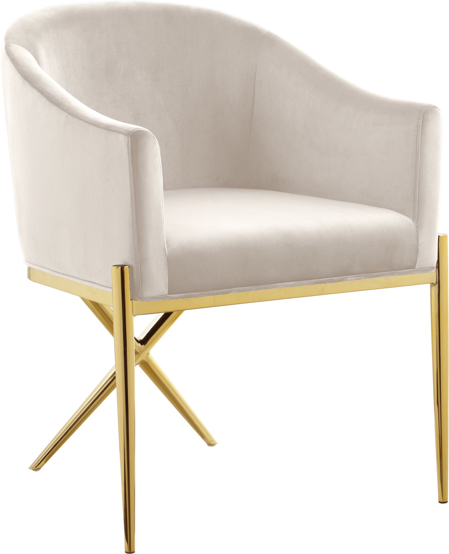 Xavier Velvet Dining Chair - Furniture Depot