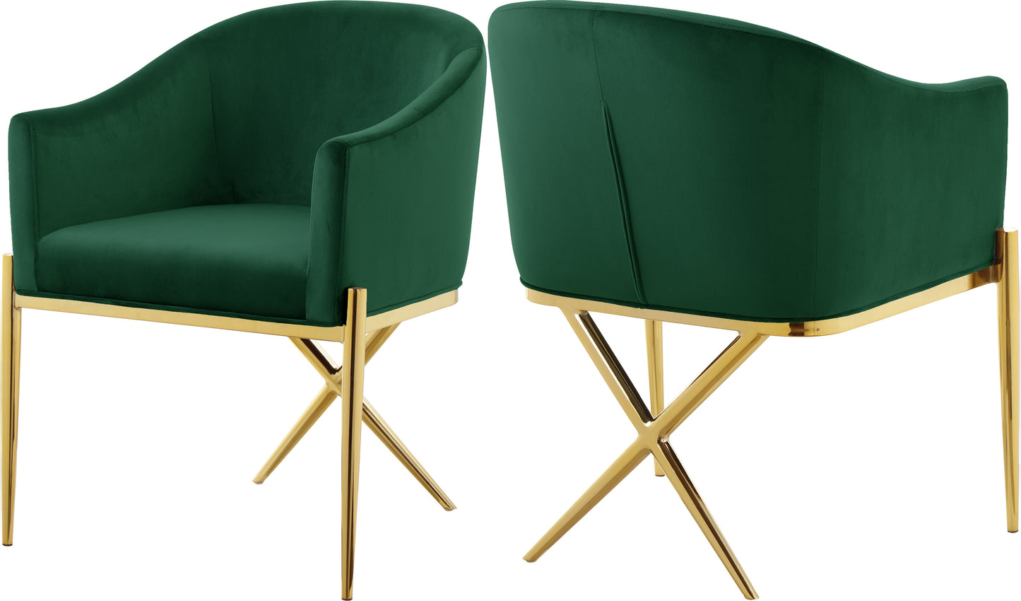 Xavier Velvet Dining Chair - Furniture Depot