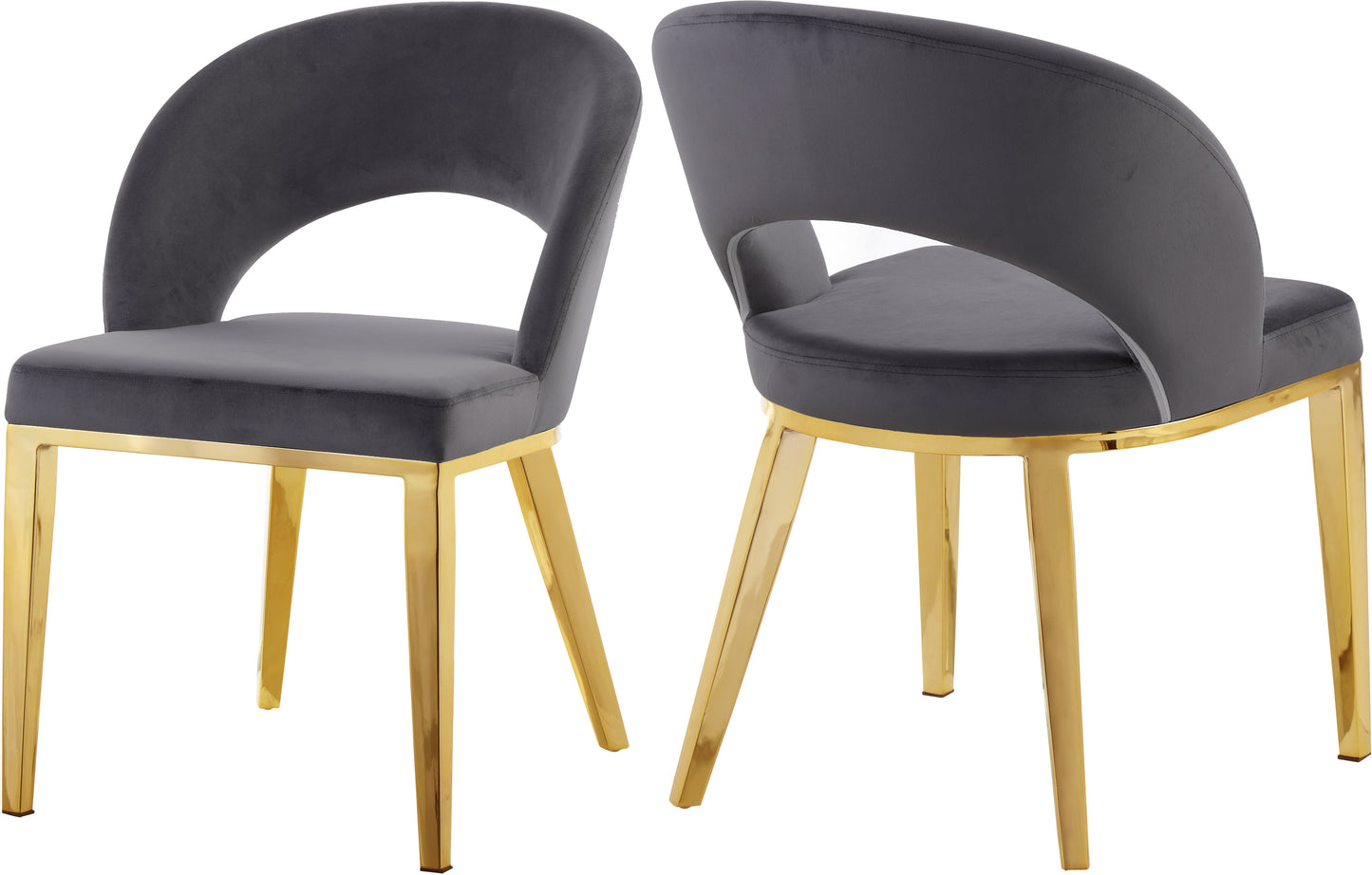 Roberto Velvet Dining Chair - Furniture Depot