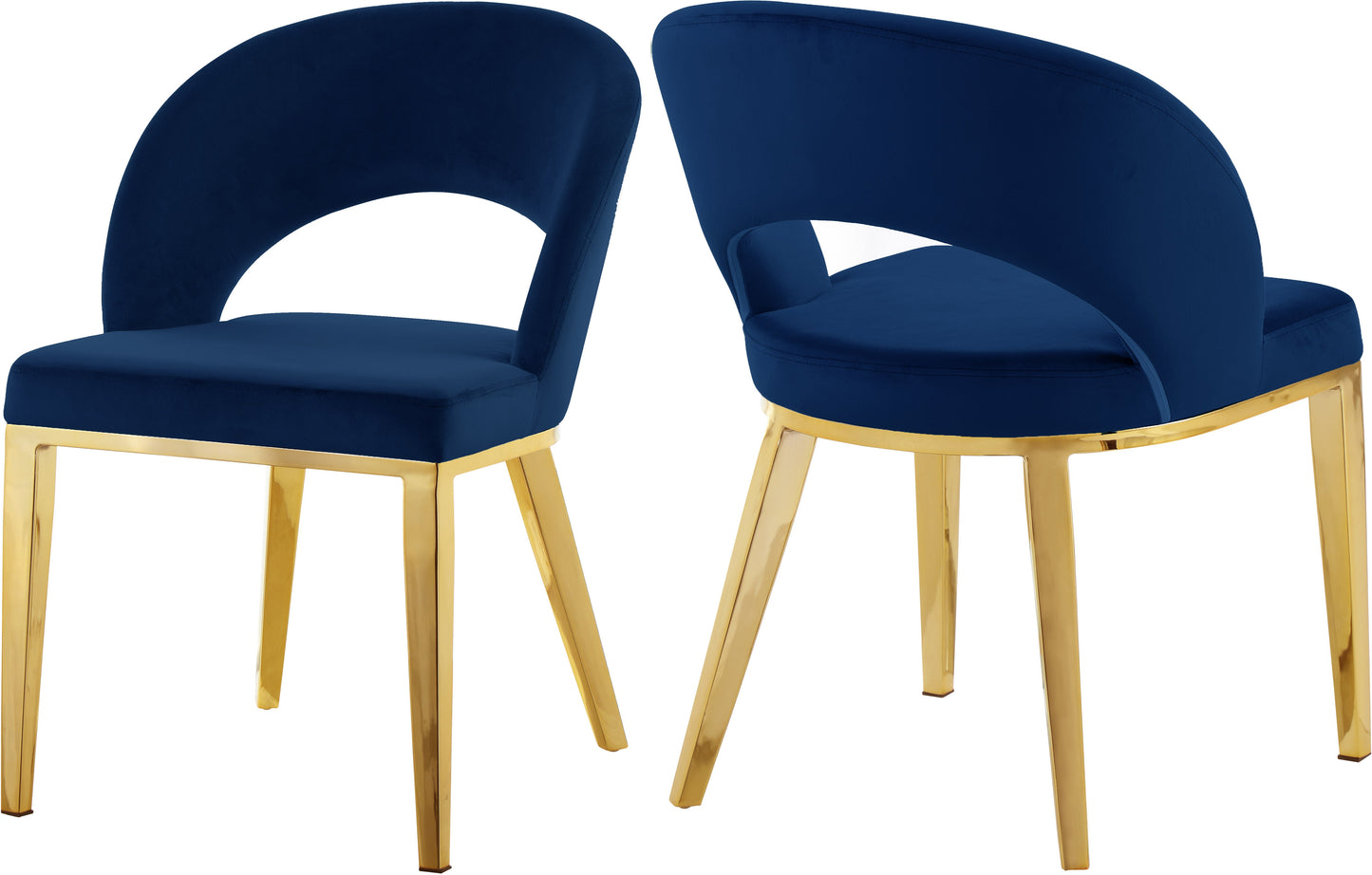 Roberto Velvet Dining Chair - Furniture Depot