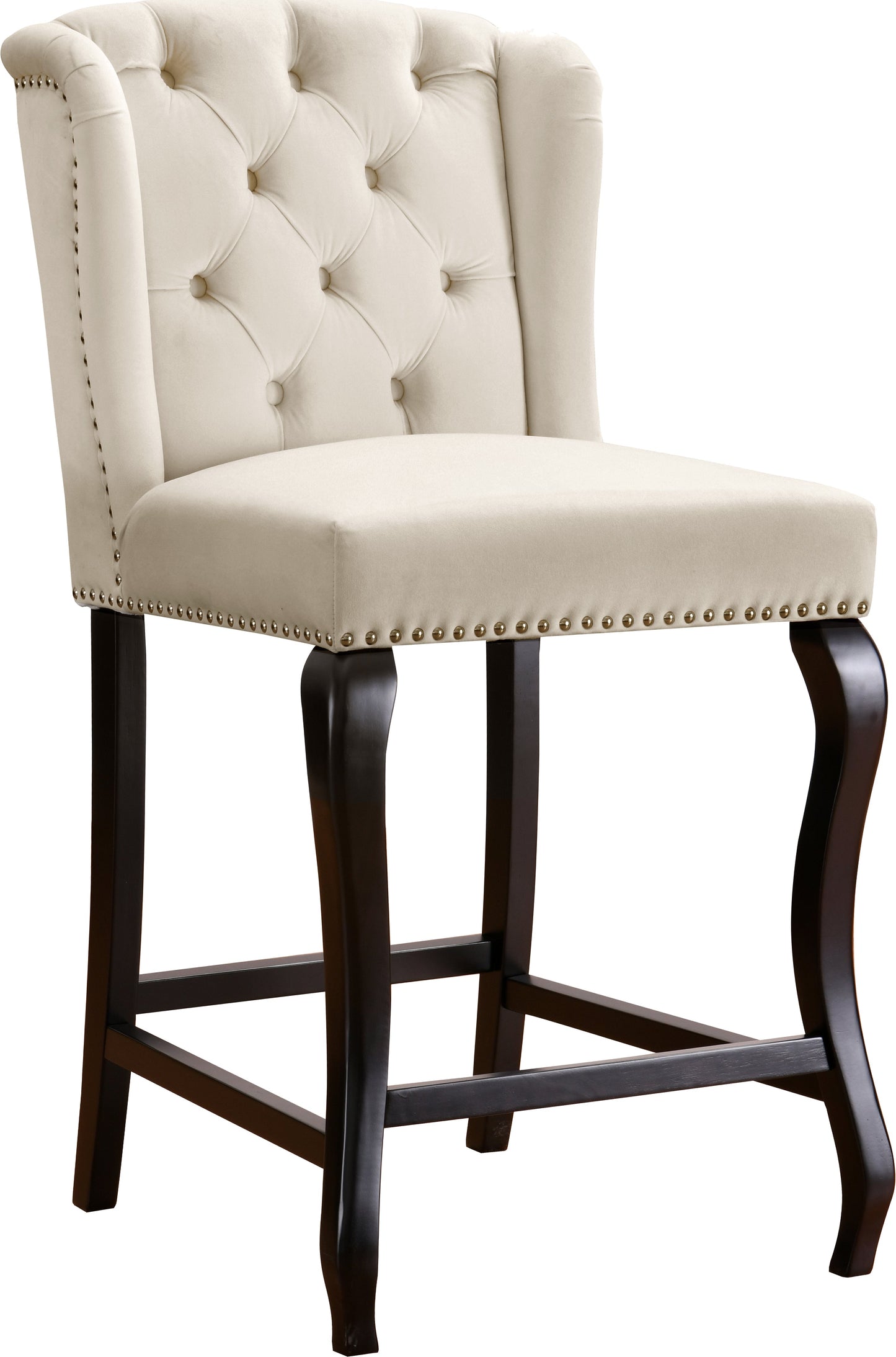 Suri Velvet Stool - Furniture Depot (7679016796408)