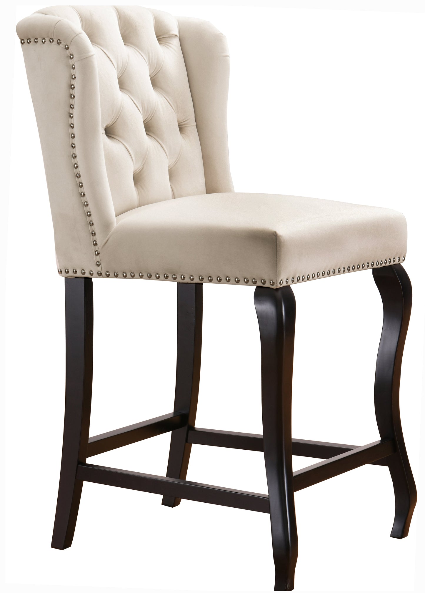 Suri Velvet Stool - Furniture Depot (7679016796408)