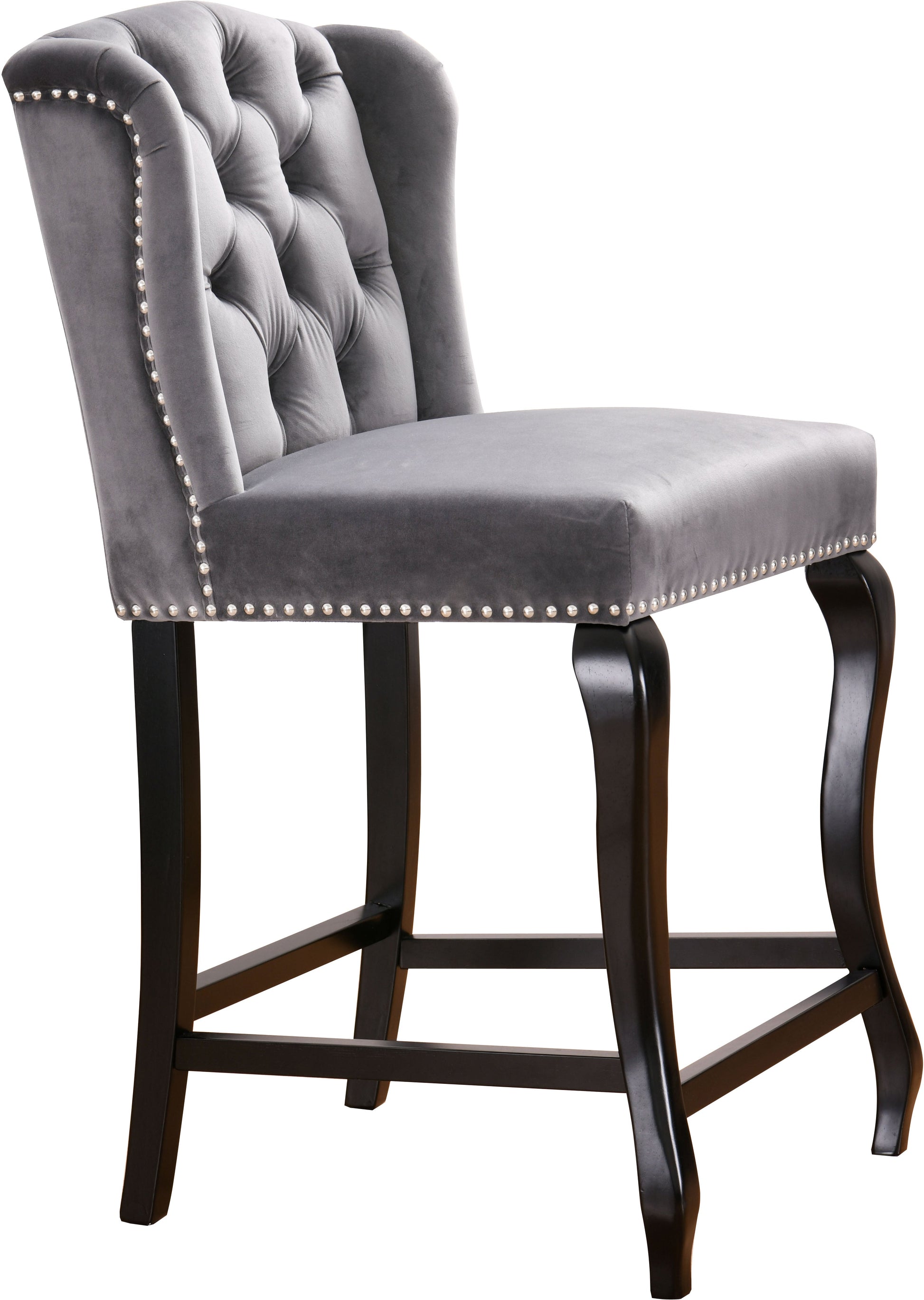 Suri Velvet Stool - Furniture Depot (7679016796408)