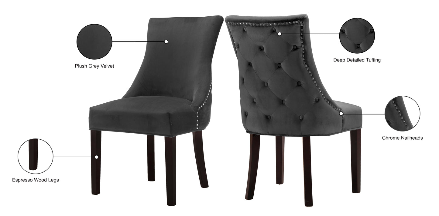 Hannah Velvet Dining Chair - Furniture Depot