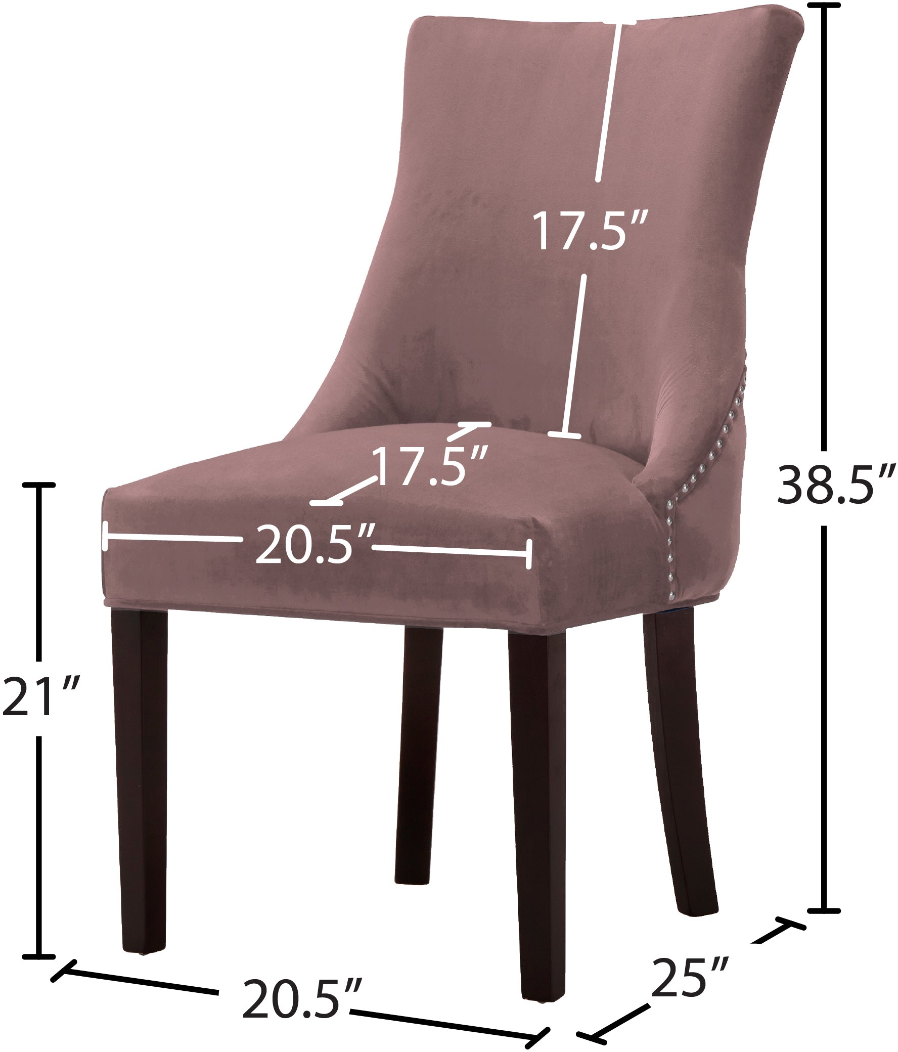 Hannah Velvet Dining Chair - Furniture Depot