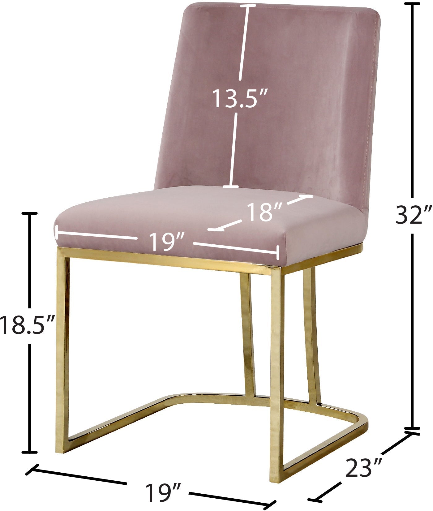 Heidi Velvet Dining Chair - Furniture Depot (7679016861944)