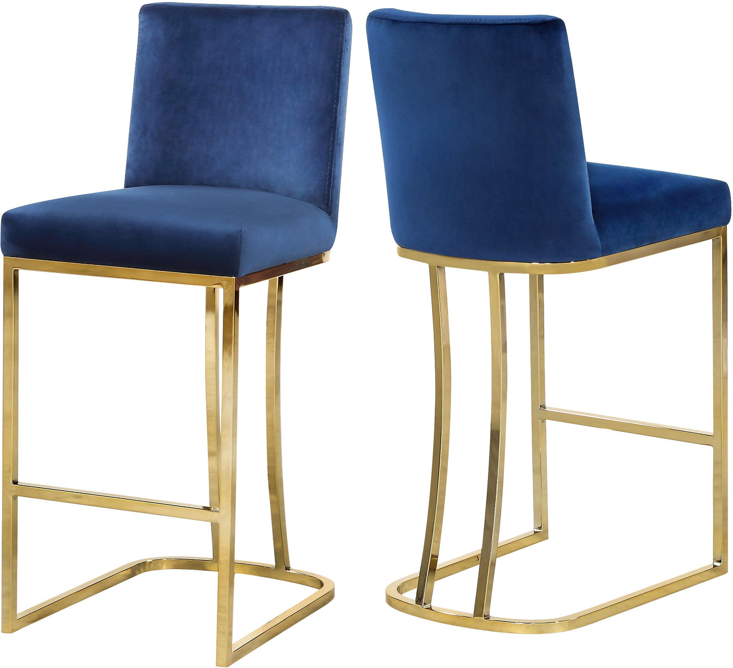 Heidi Velvet Stool - Furniture Depot