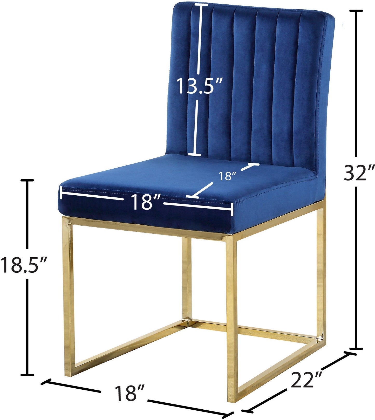 Giselle Velvet Dining Chair - Furniture Depot