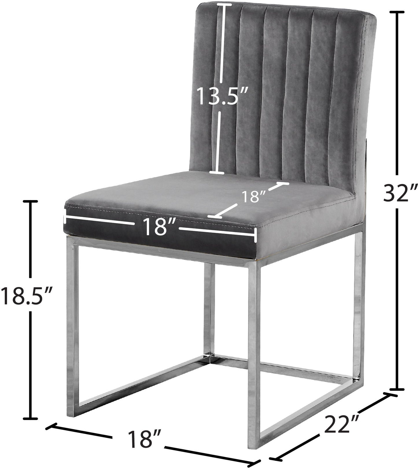 Giselle Velvet Dining Chair - Furniture Depot