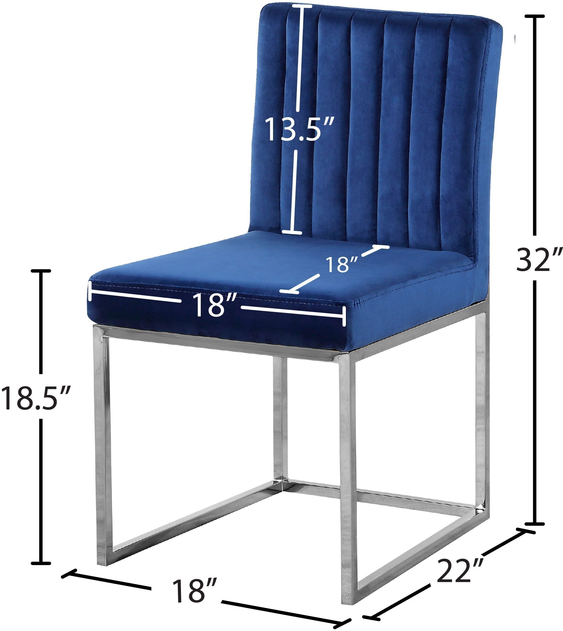 Giselle Velvet Dining Chair - Furniture Depot