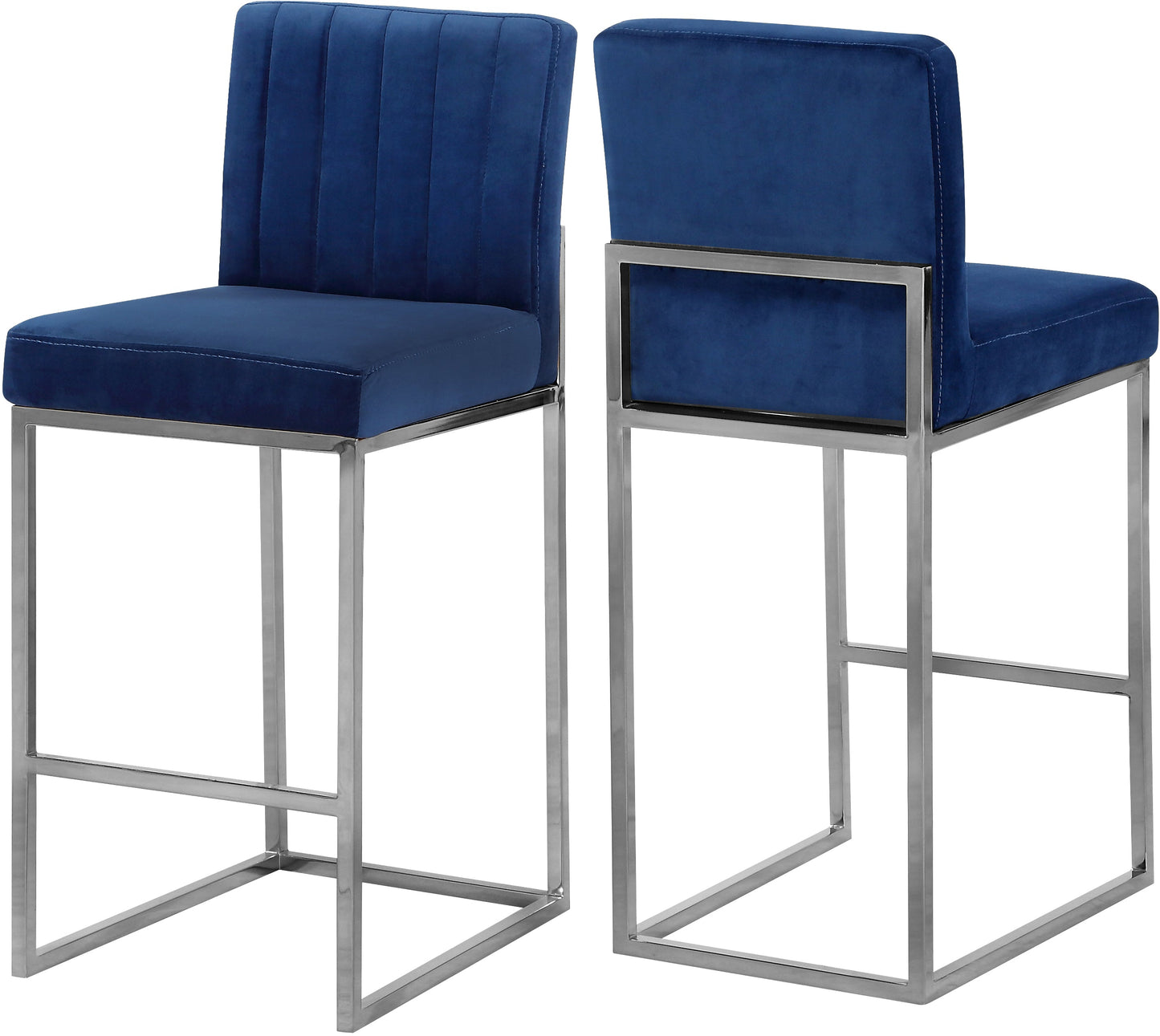 Giselle Velvet Stool - Furniture Depot
