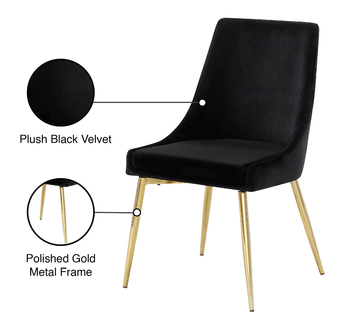 Karina Velvet Dining Chair - Furniture Depot