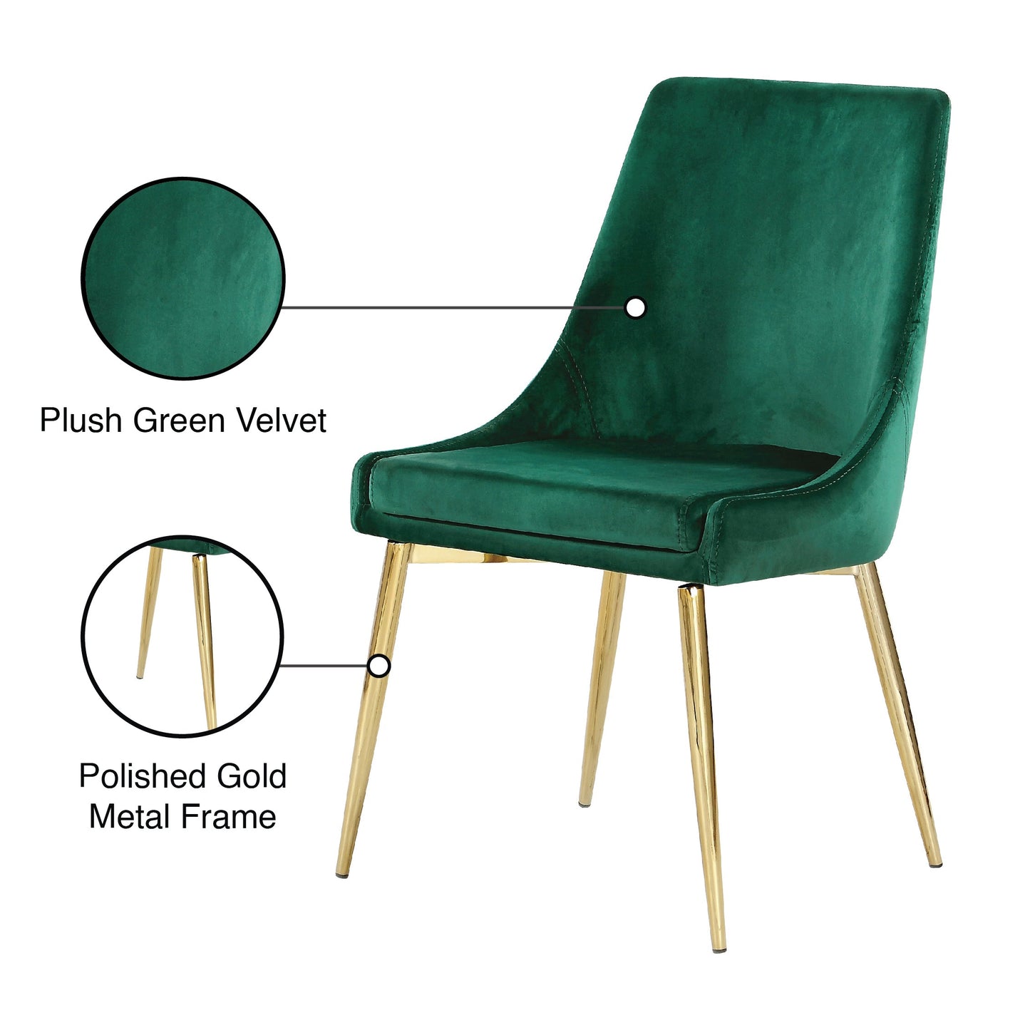 Karina Velvet Dining Chair - Furniture Depot