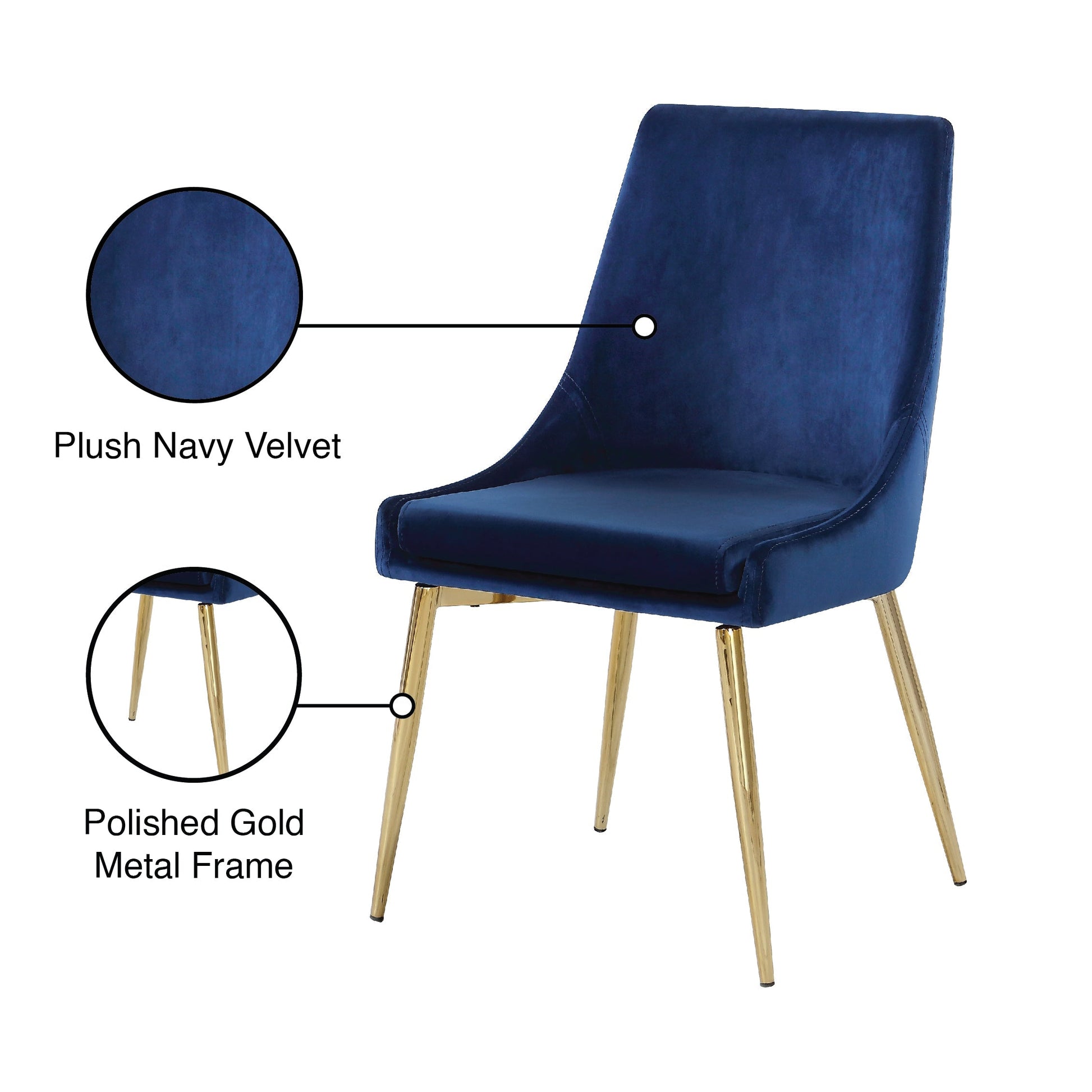 Karina Velvet Dining Chair - Furniture Depot