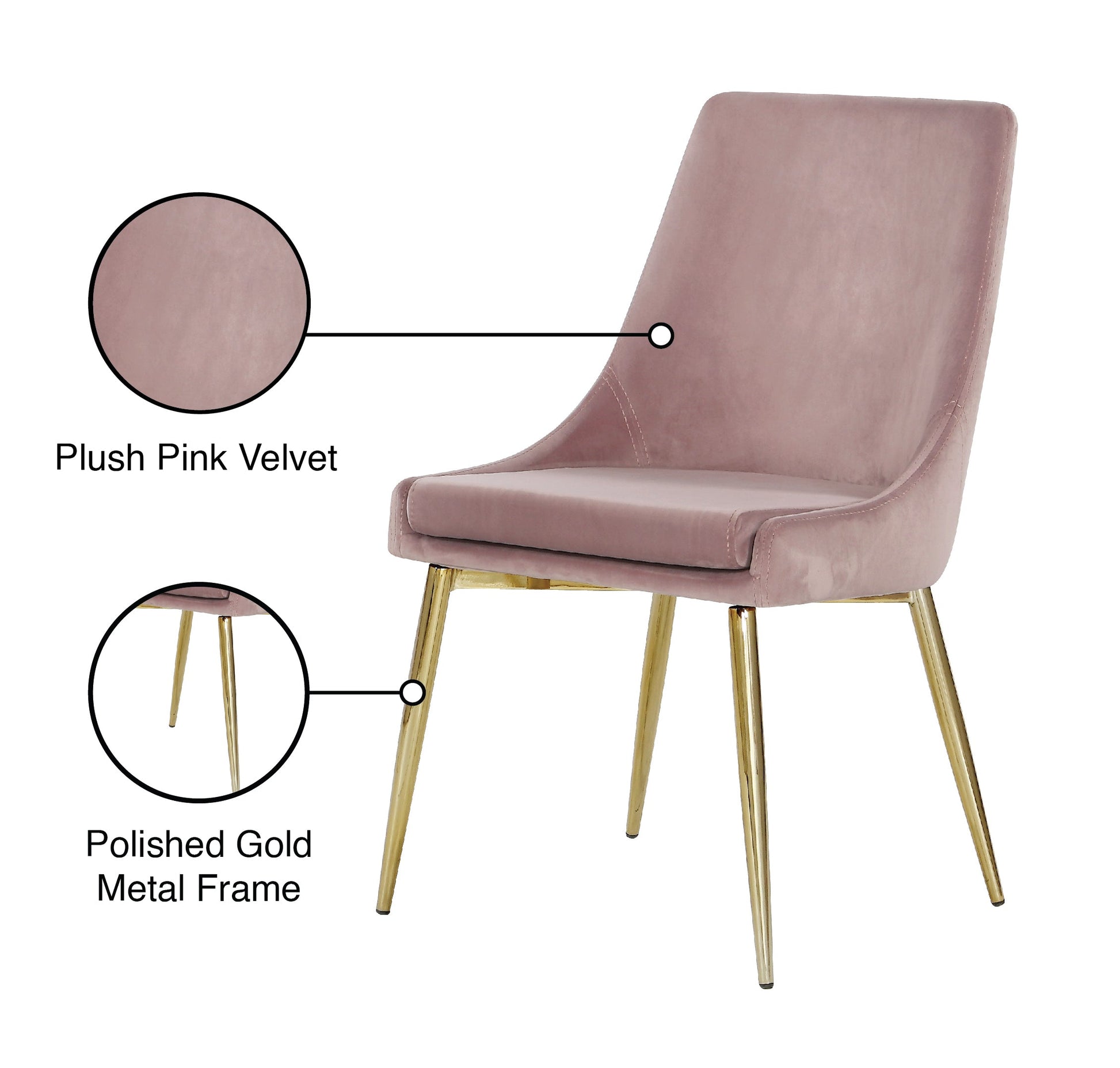 Karina Velvet Dining Chair - Furniture Depot