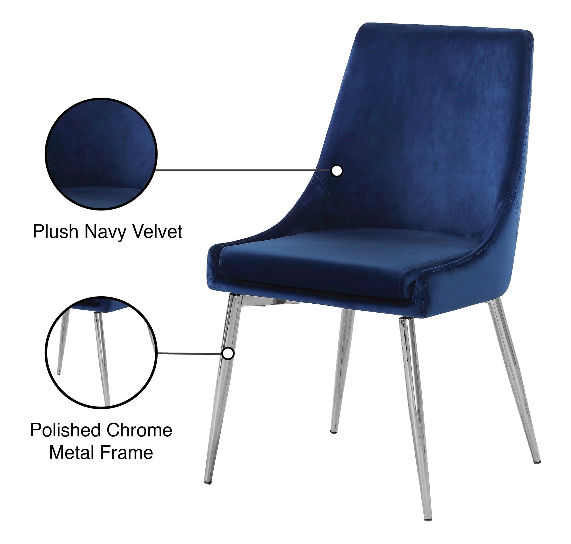 Karina Velvet Dining Chair - Furniture Depot