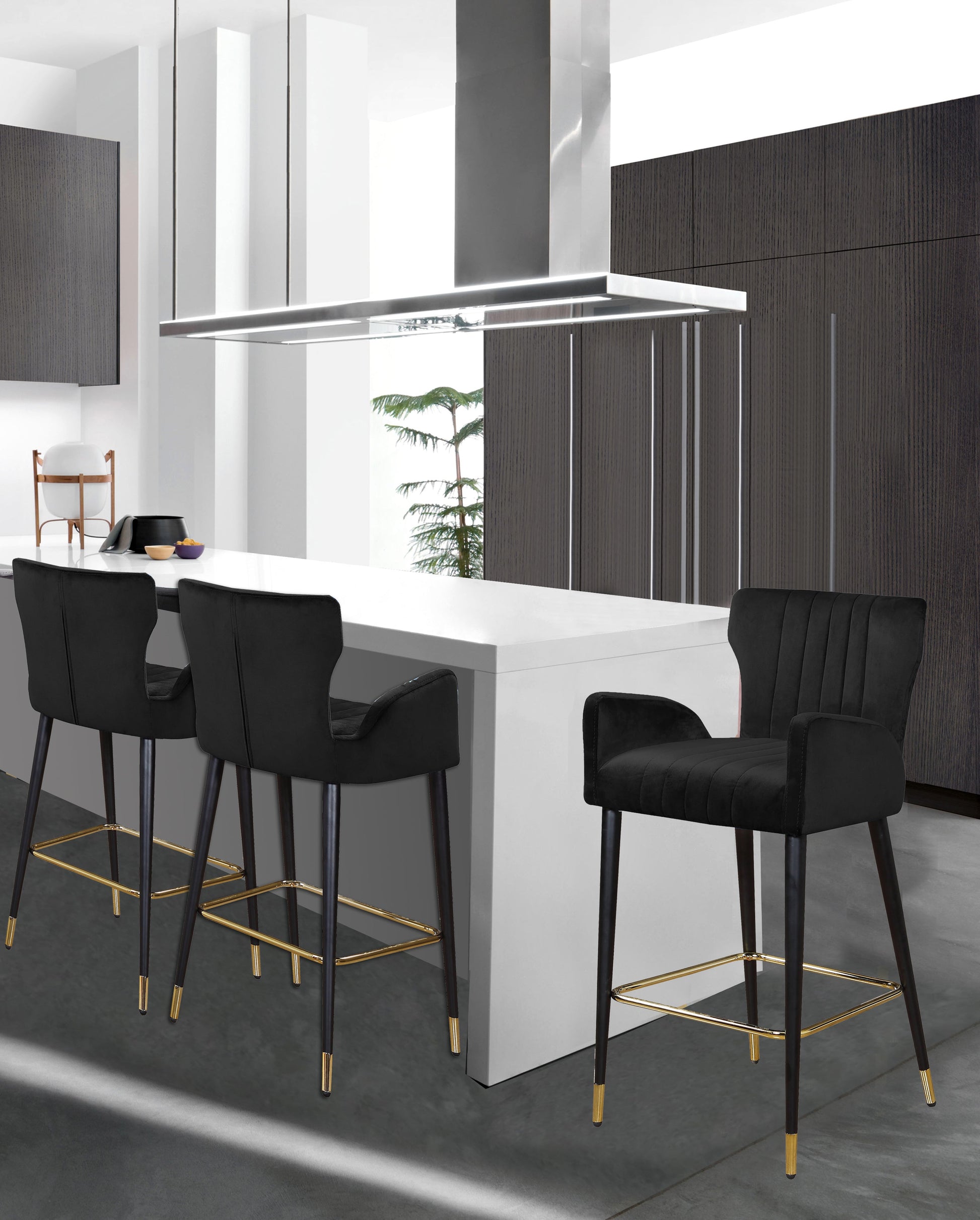 Luxe Velvet Stool - Furniture Depot