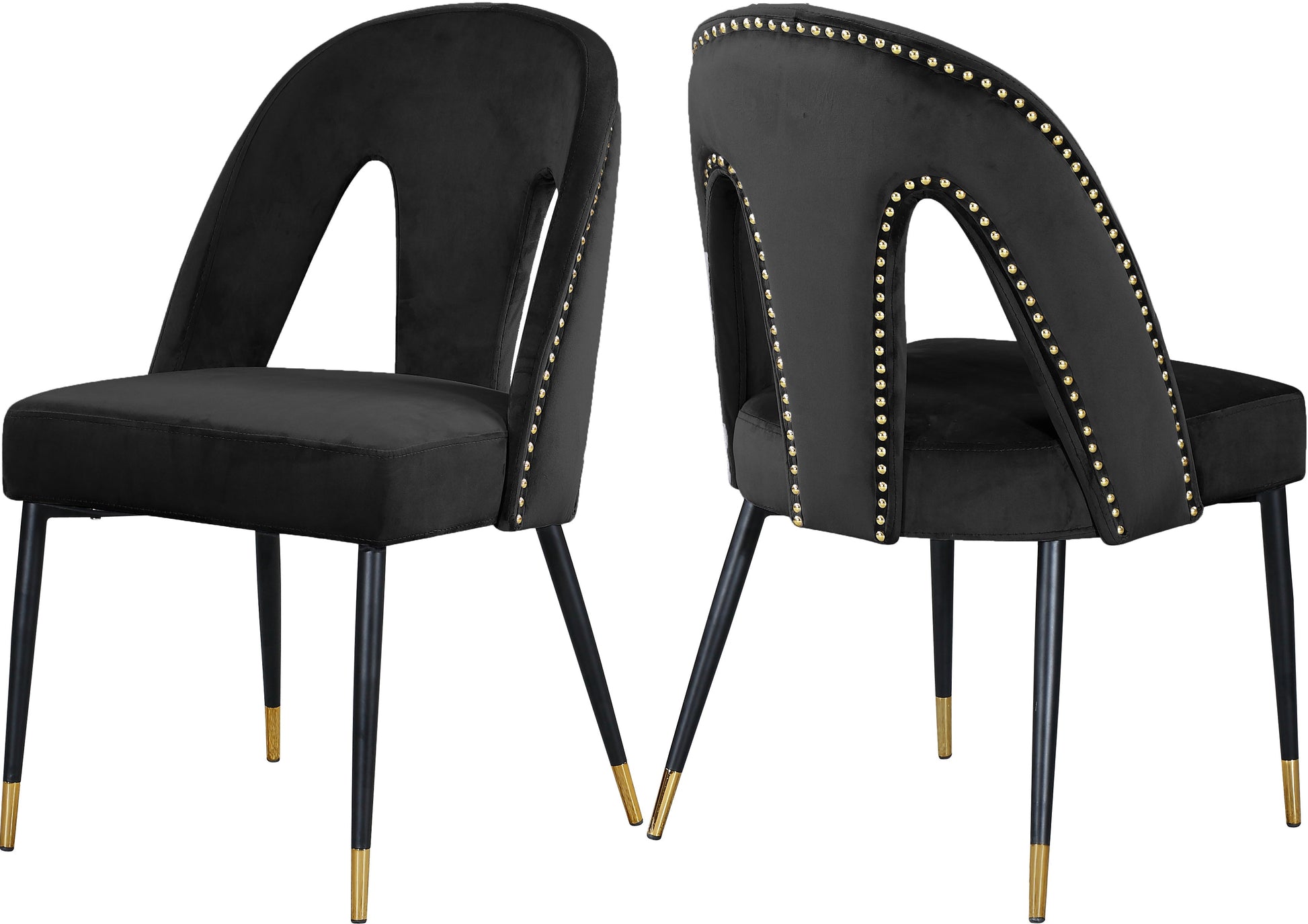 Akoya Velvet Dining Chair - Furniture Depot