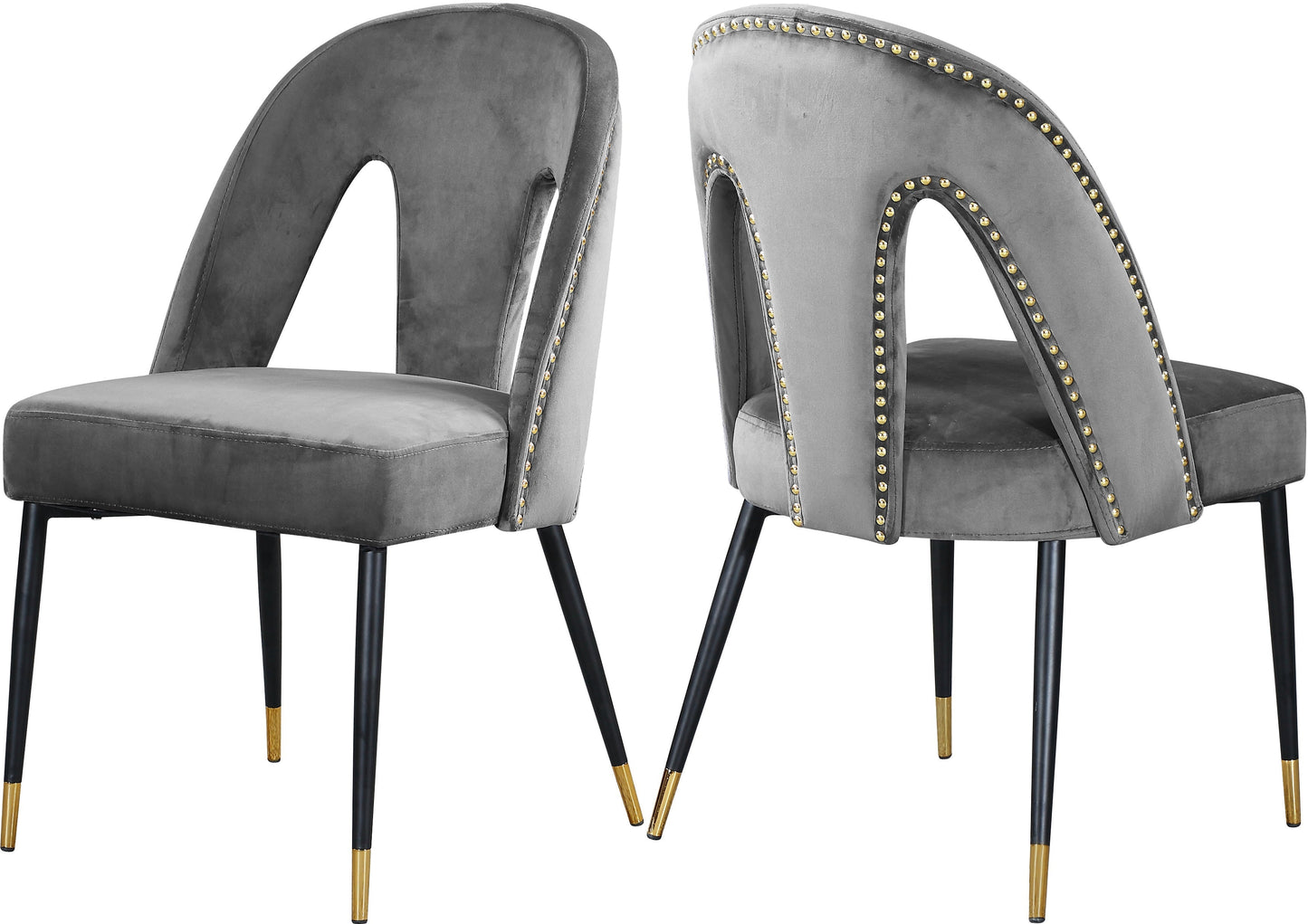 Akoya Velvet Dining Chair - Furniture Depot