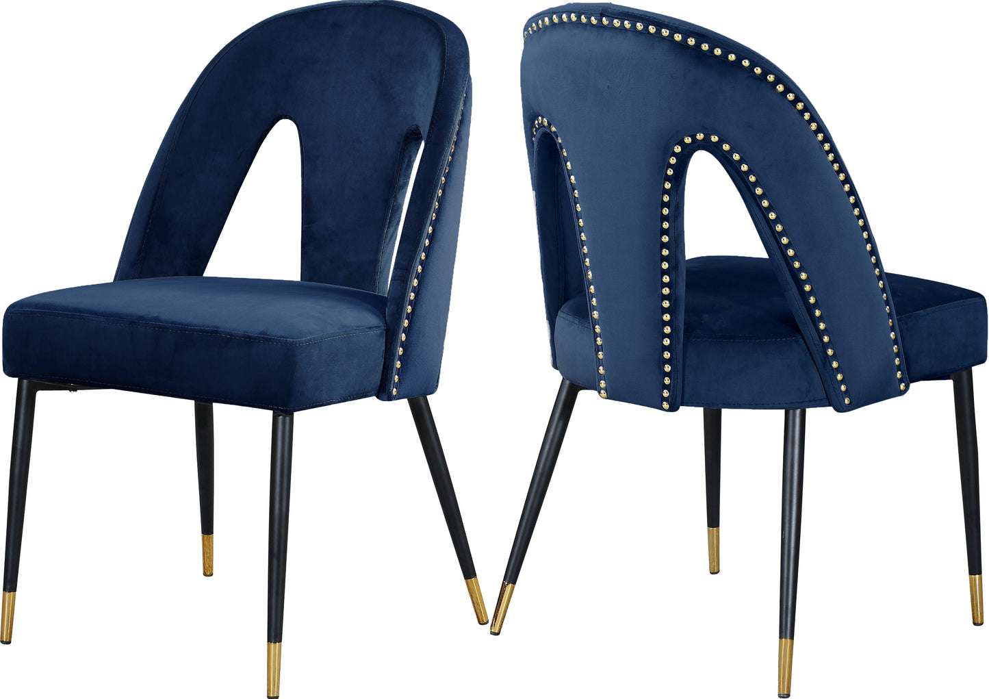 Akoya Velvet Dining Chair - Furniture Depot