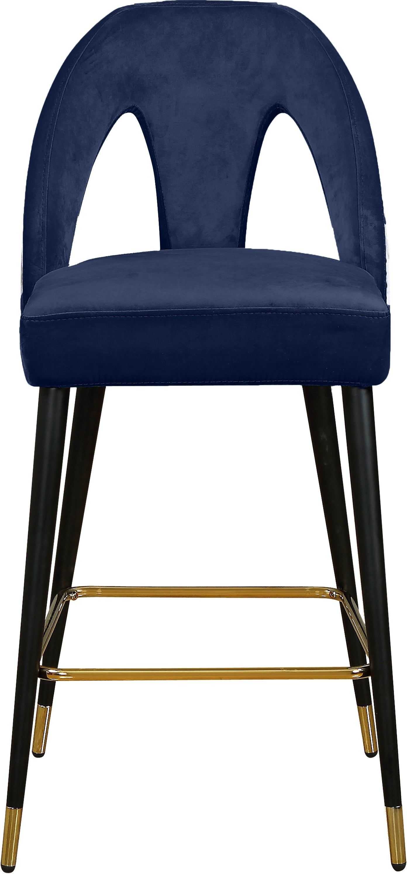 Akoya Velvet Counter Stool - Furniture Depot