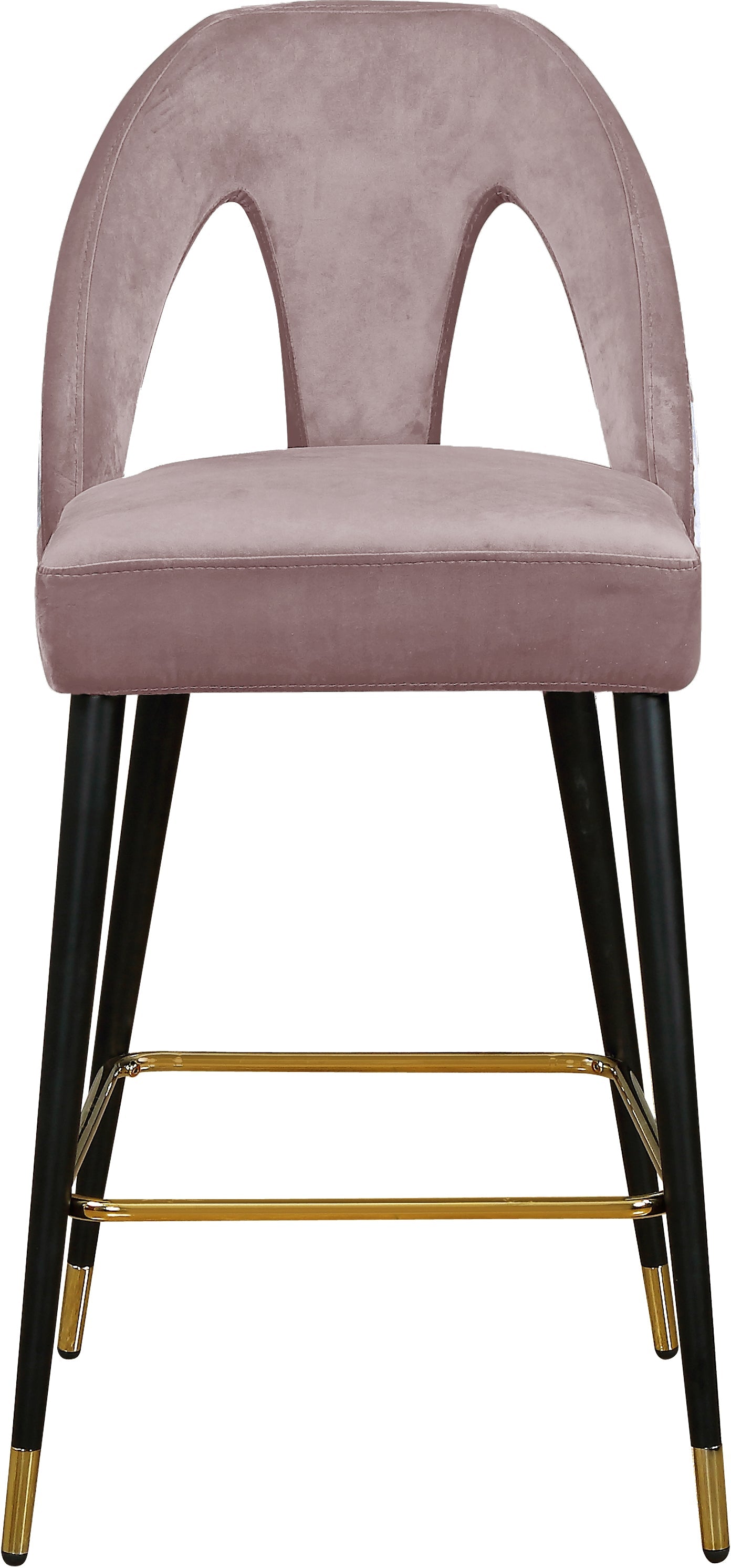 Akoya Velvet Counter Stool - Furniture Depot