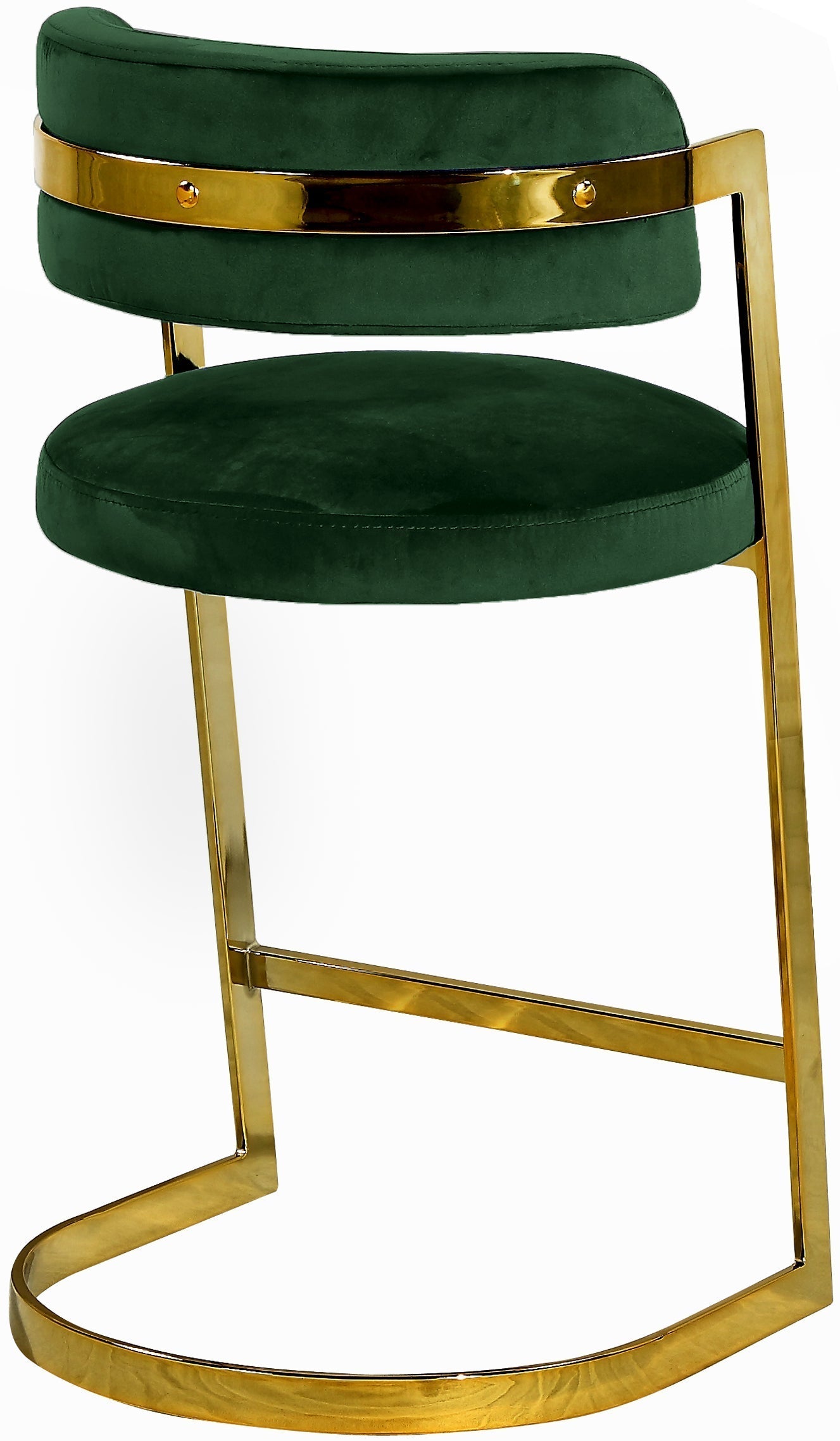 Stephanie Velvet Stool - Furniture Depot